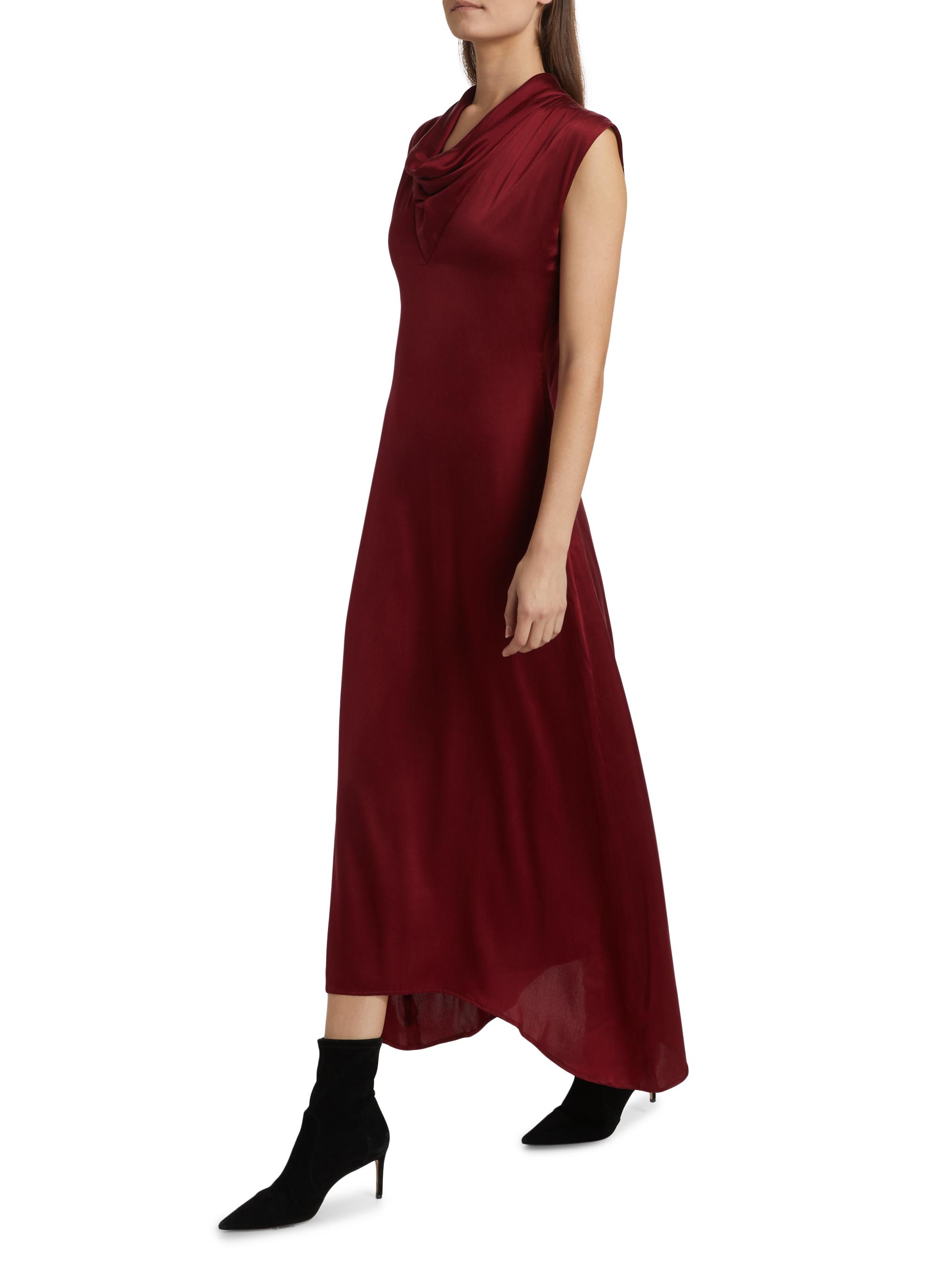 Maria Cher Azul Deb Silk Cowlneck Cocktail Dress | Saks Fifth Avenue