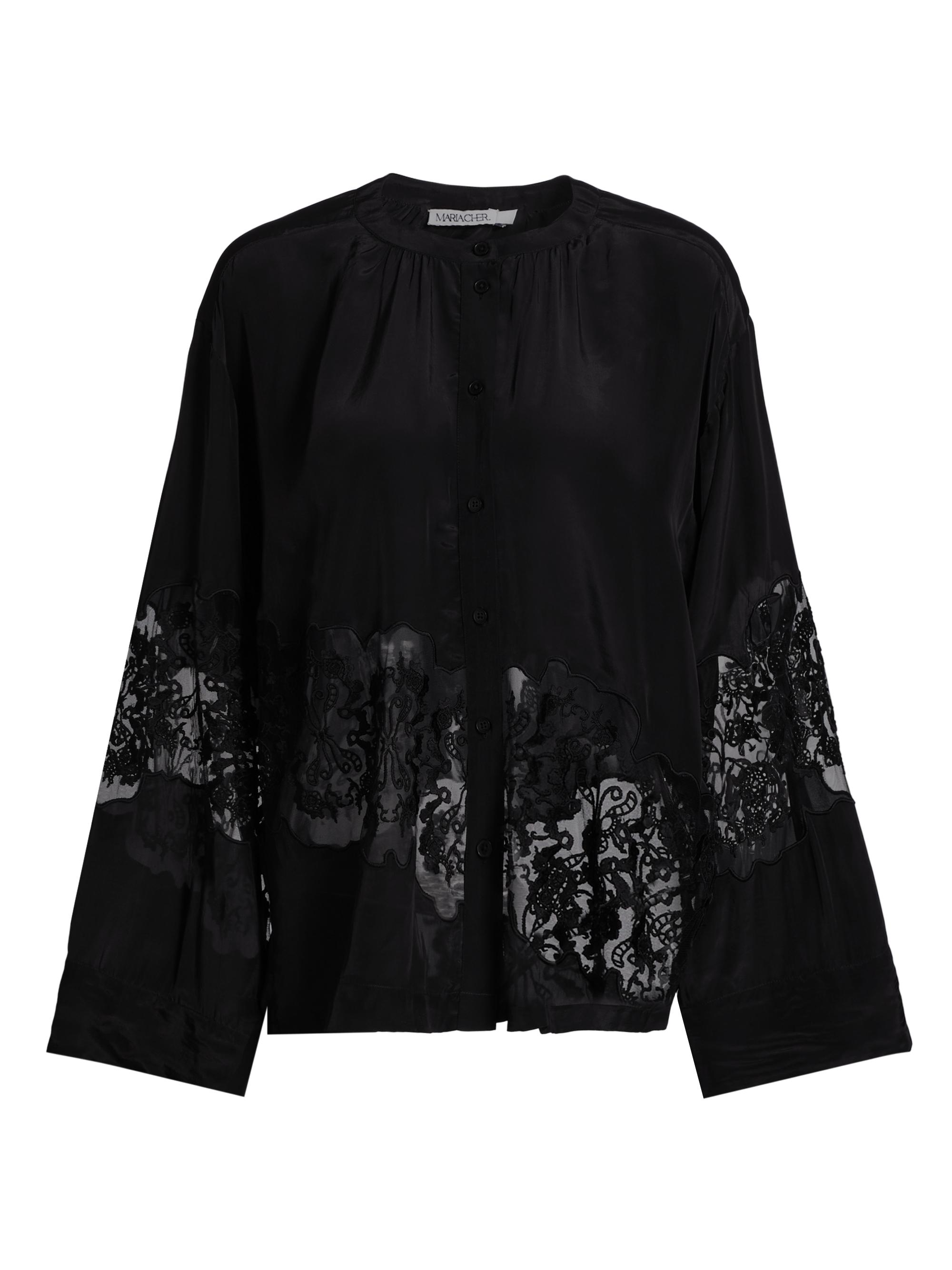 rag & bone Emmy Eyelet Long-Sleeve Blouse | Saks Fifth Avenue