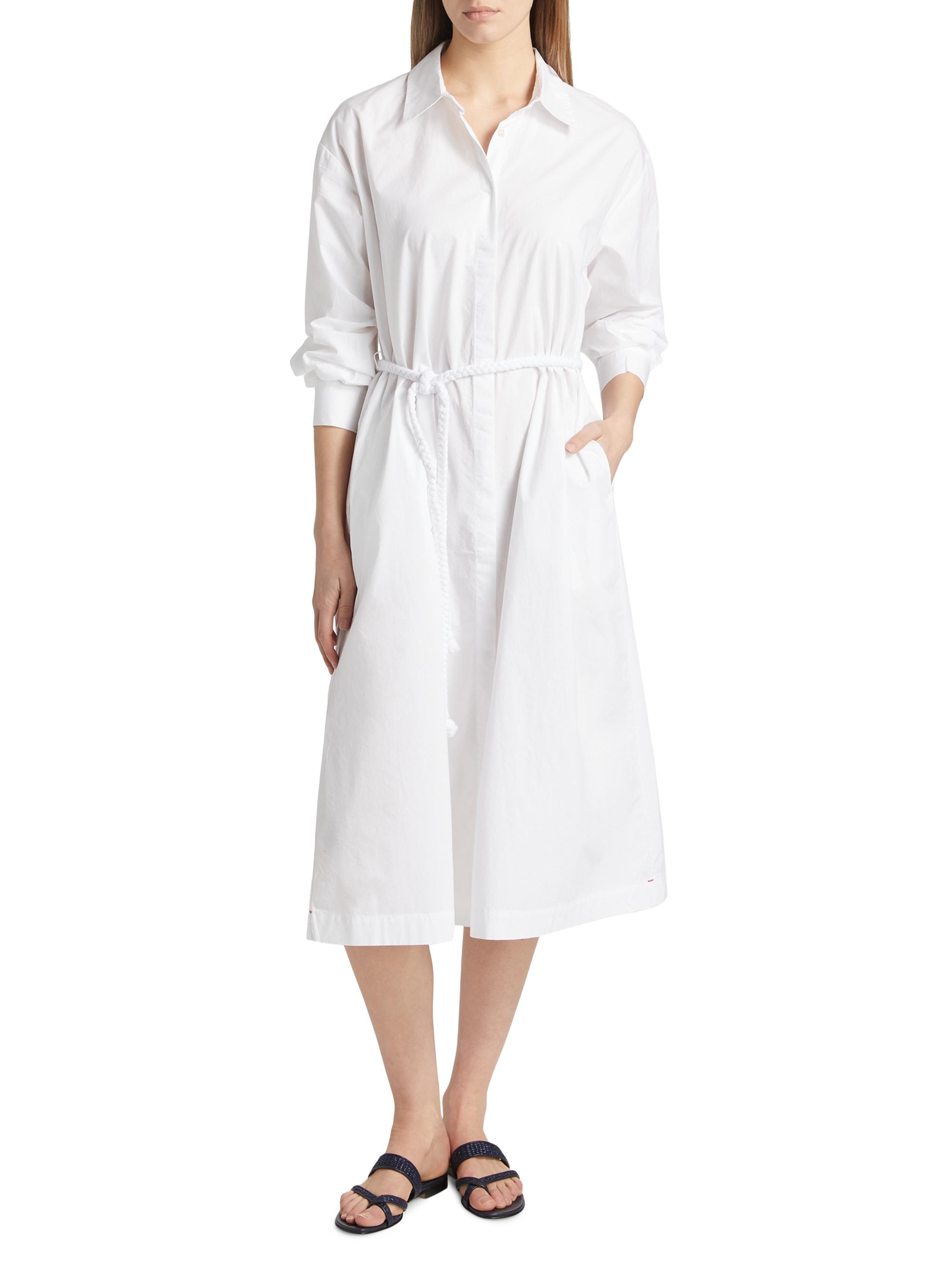 Xirena Katia Cotton Poplin Tie-Waist Midi-Dress | Saks Fifth Avenue
