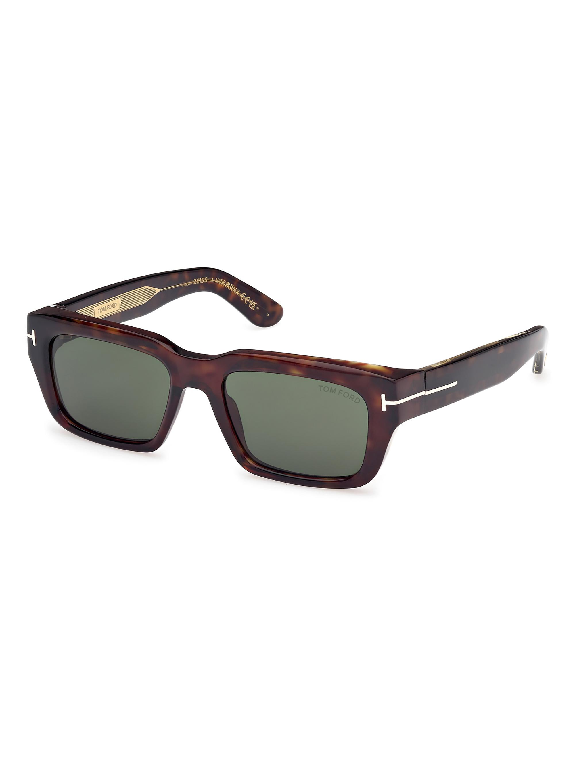 TOM FORD Men's Icon 54MM Rectangular Sunglasses - Shinydarkhavana | Thumbnail 9