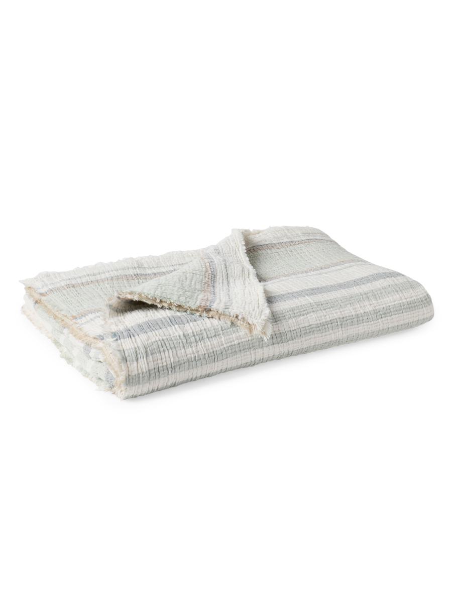 Coyuchi Topanga Striped Organic Matelasse Throw Saks Fifth Avenue