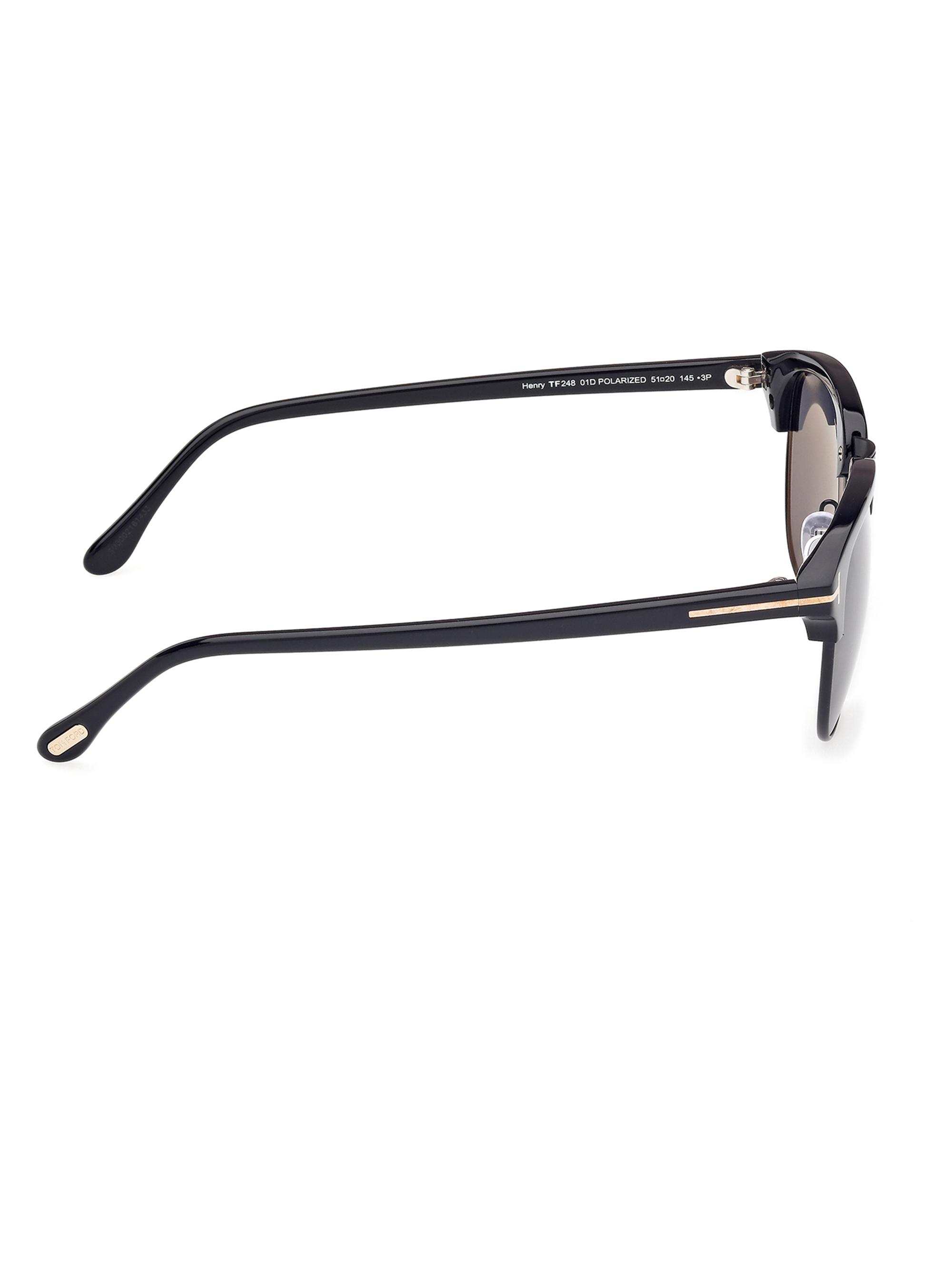 TOM FORD Henry 53MM Browline Sunglasses | Saks Fifth Avenue