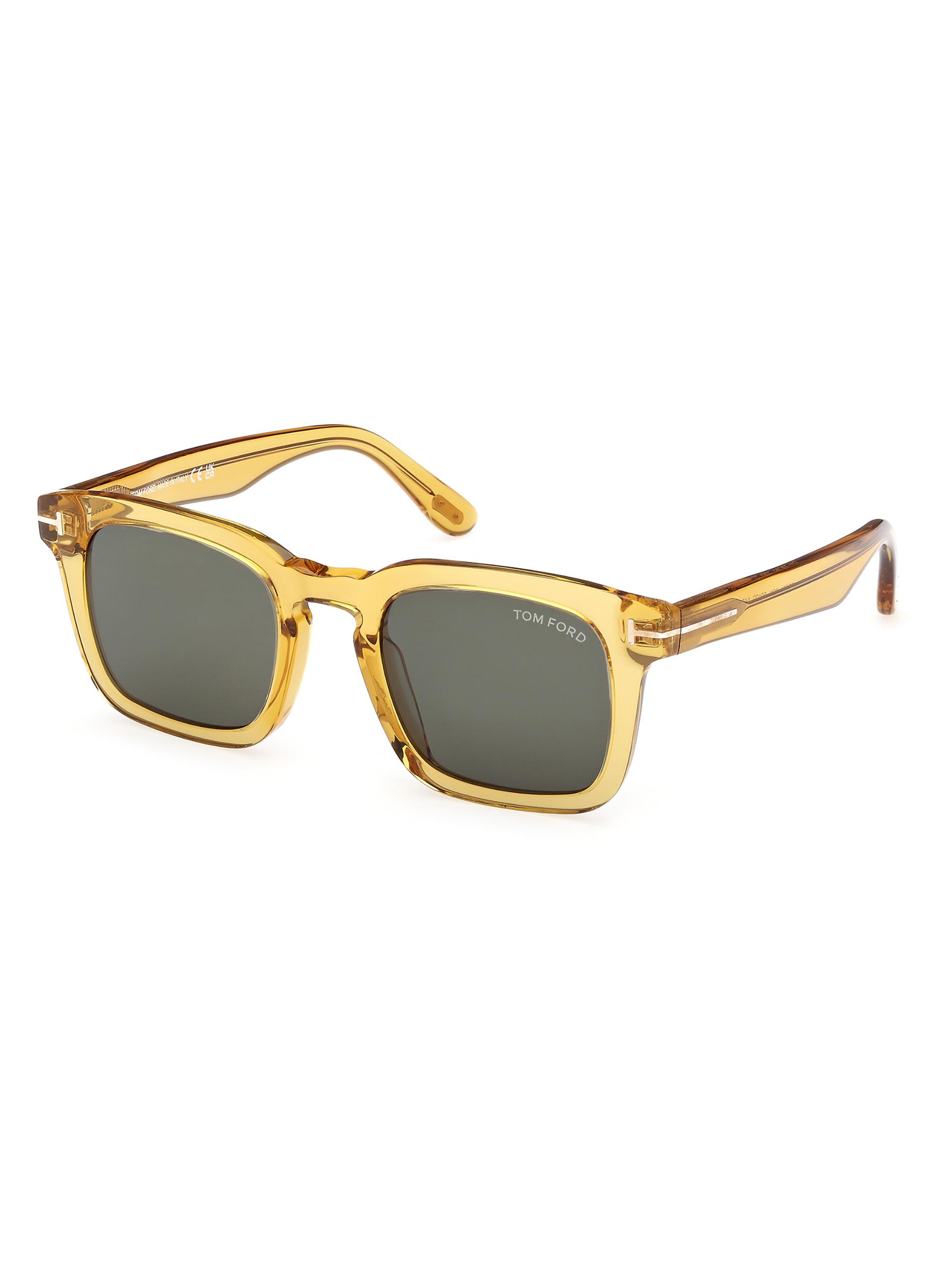 TOM FORD Men's Dax 50MM Square Sunglasses - Yellow Grey
