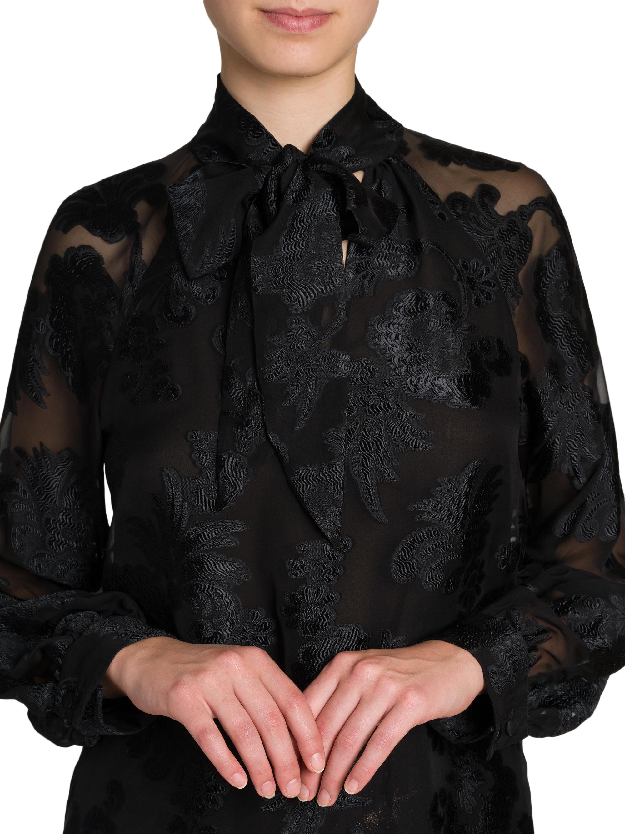 YILON Bloom lace set blouse ブラック Zimmermann Hypnotic Floral & Lace Blouse | Saks Fifth Avenue