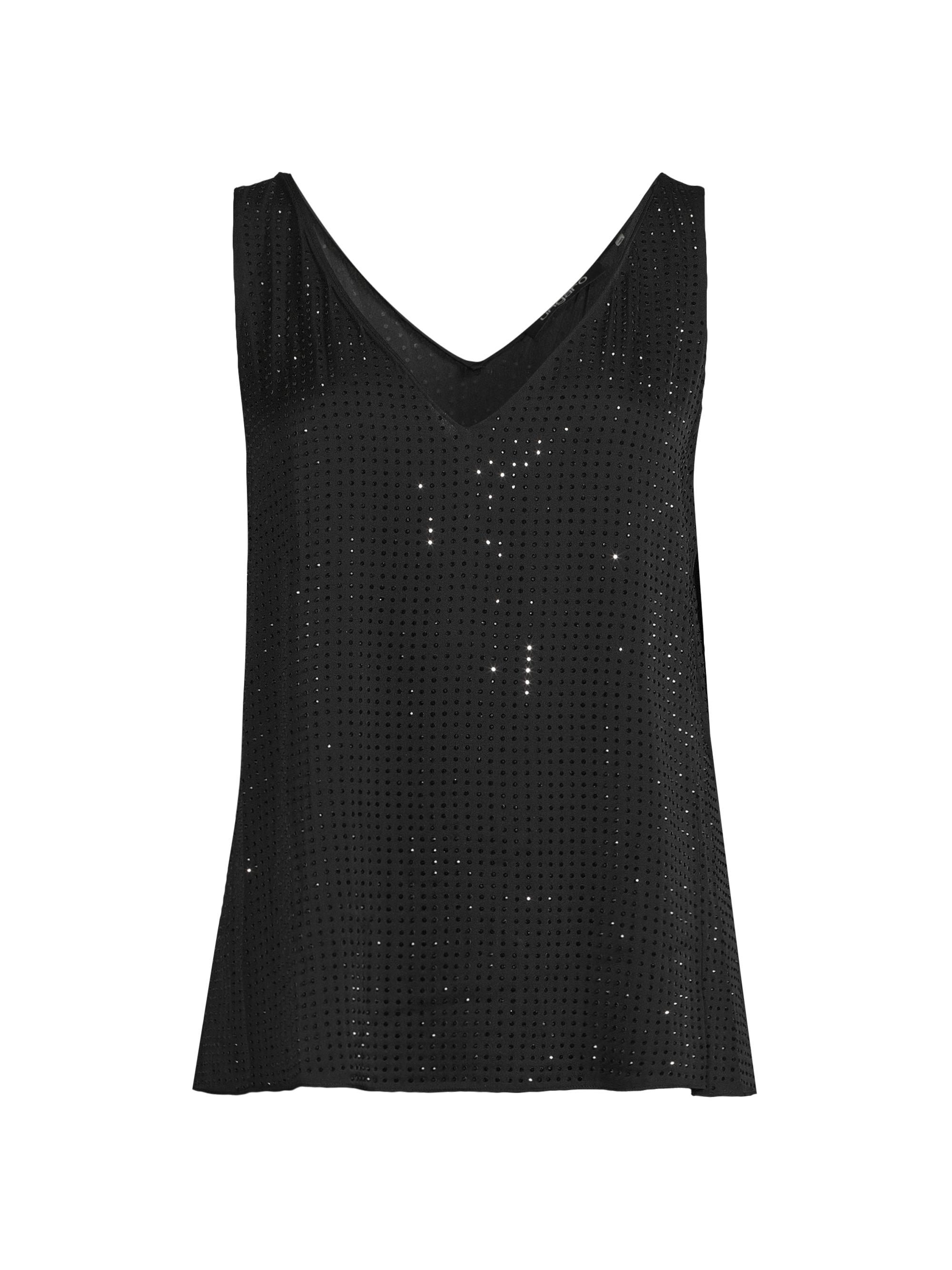 Ungaro Women's Rosie Hotfix Crystal Blouse - Black | Thumbnail 7