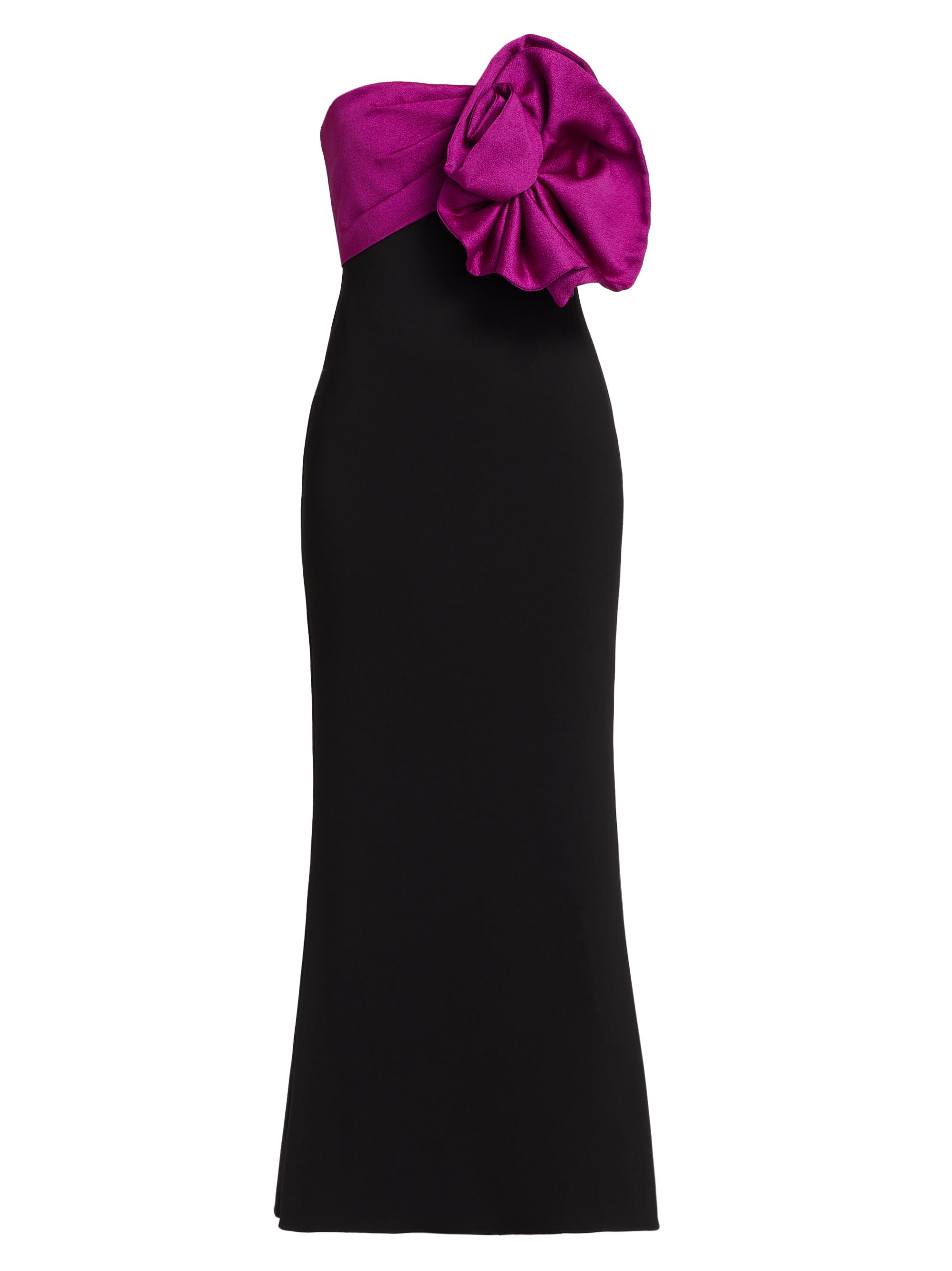 Badgley Mischka Women's Two-Tone Rosette Strapless Cocktail Dress - Amethyst
