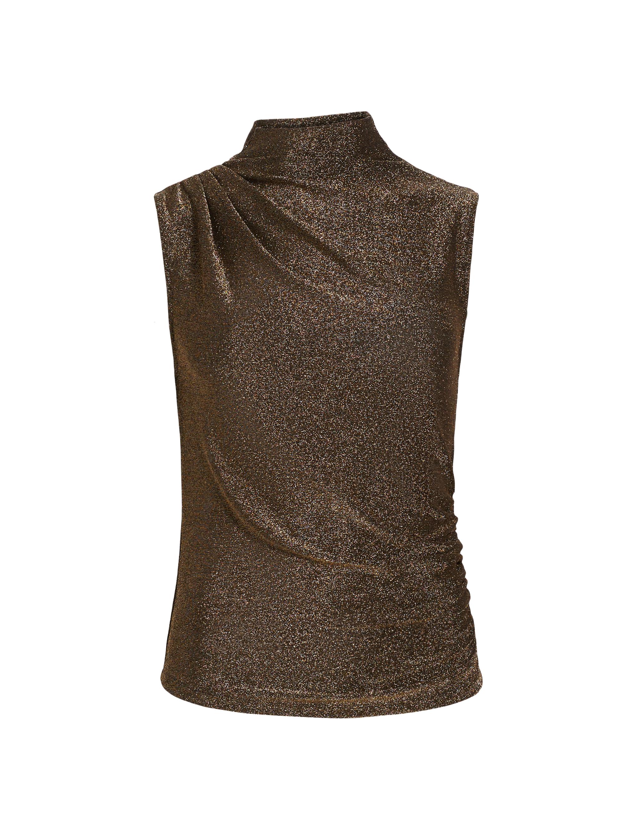 Veronica Beard Mylie Metallic Draped Top | Saks Fifth Avenue