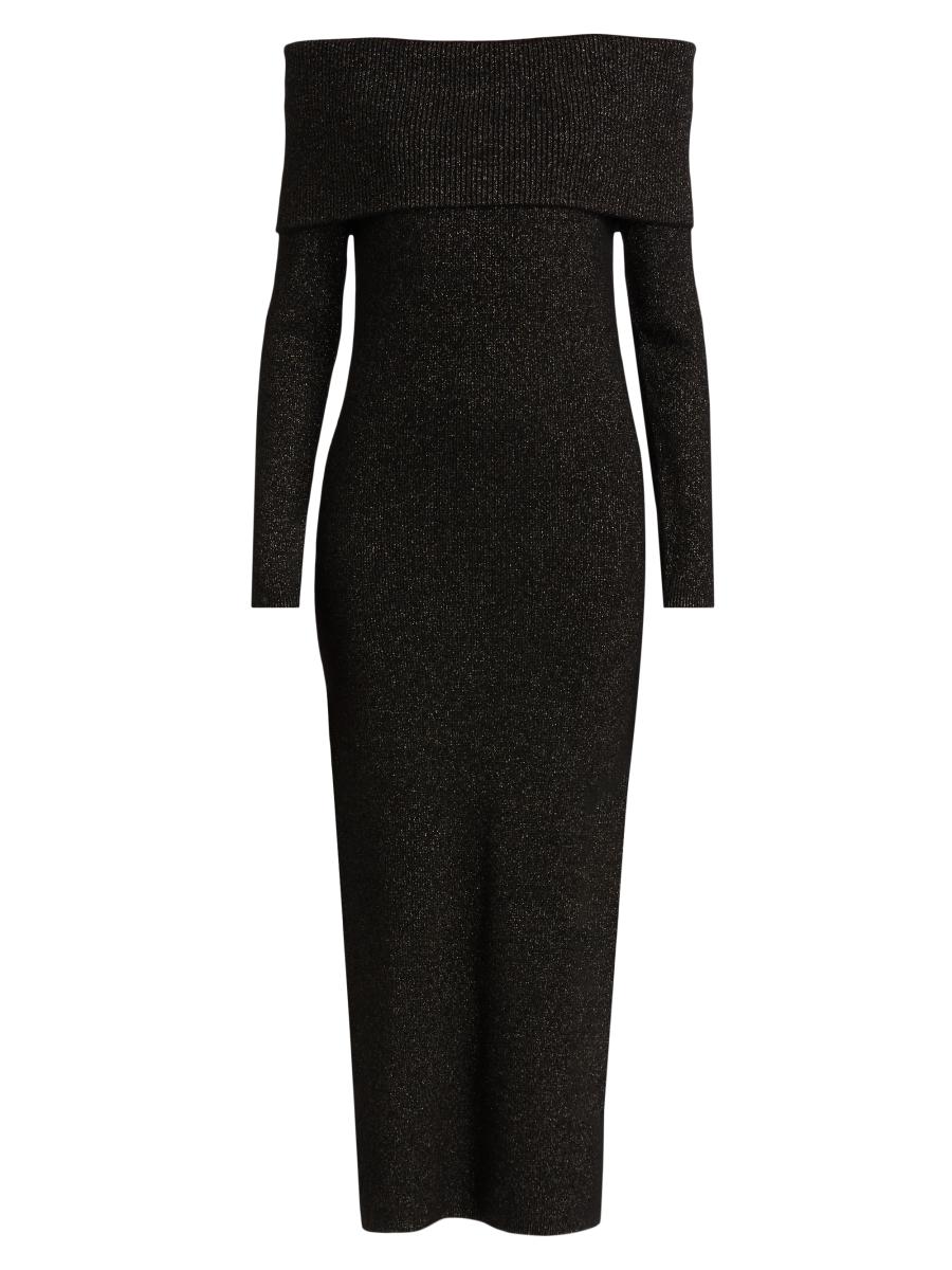 tahari off the shoulder dress Tahari Arthur S Levine Dress Women 2 Black Off Shoulder Maxi Bodycon Formal