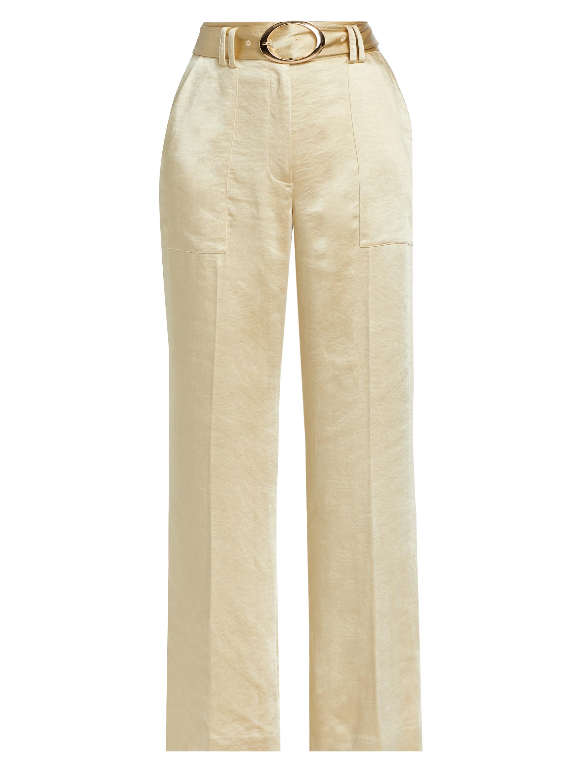 Elie Tahari Women's Heritage Allesandra Sateen Pants - Champagne