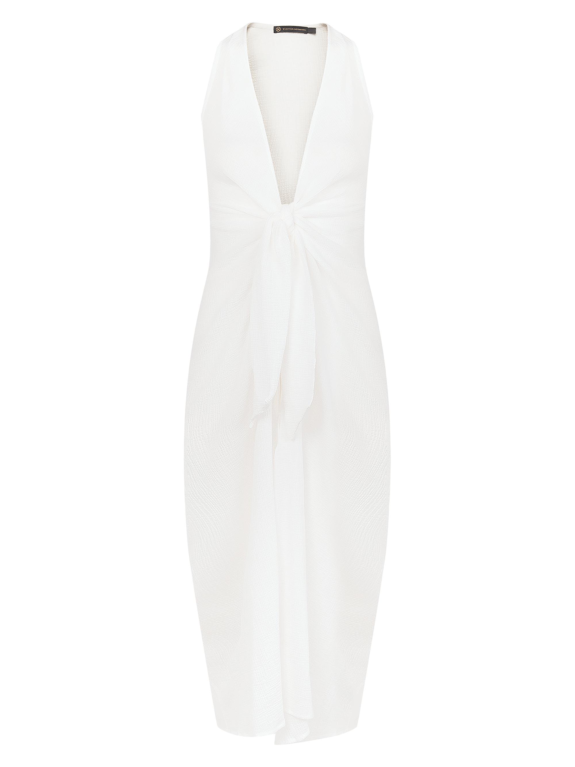 ViX by Paula Hermanny Women's Solid Mita Cover-Up Maxi Dress - Off White