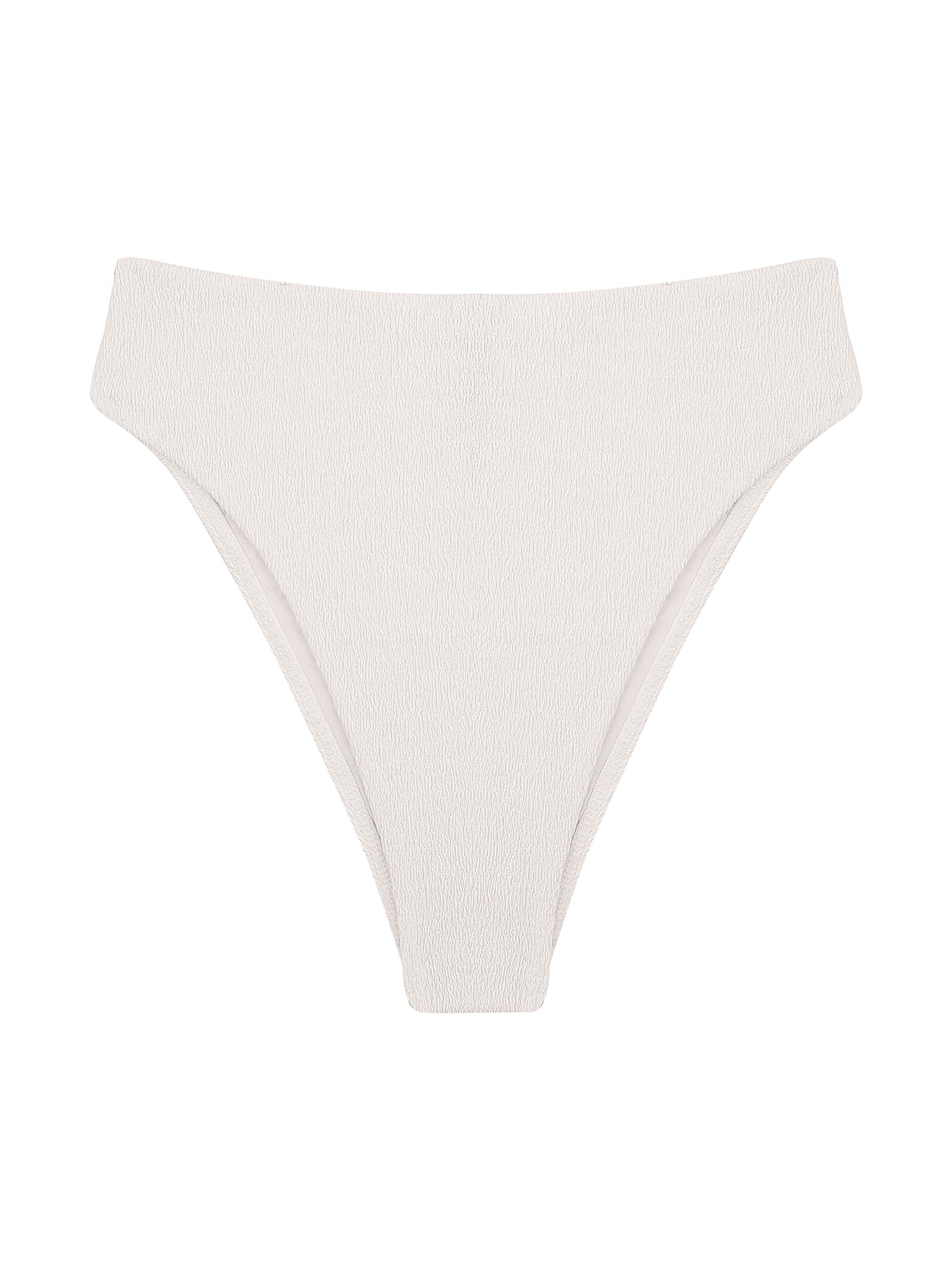 ViX by Paula Hermanny Women's Firenze Gigi Hot Pants Full-Coverage Bikini Bottom - White
