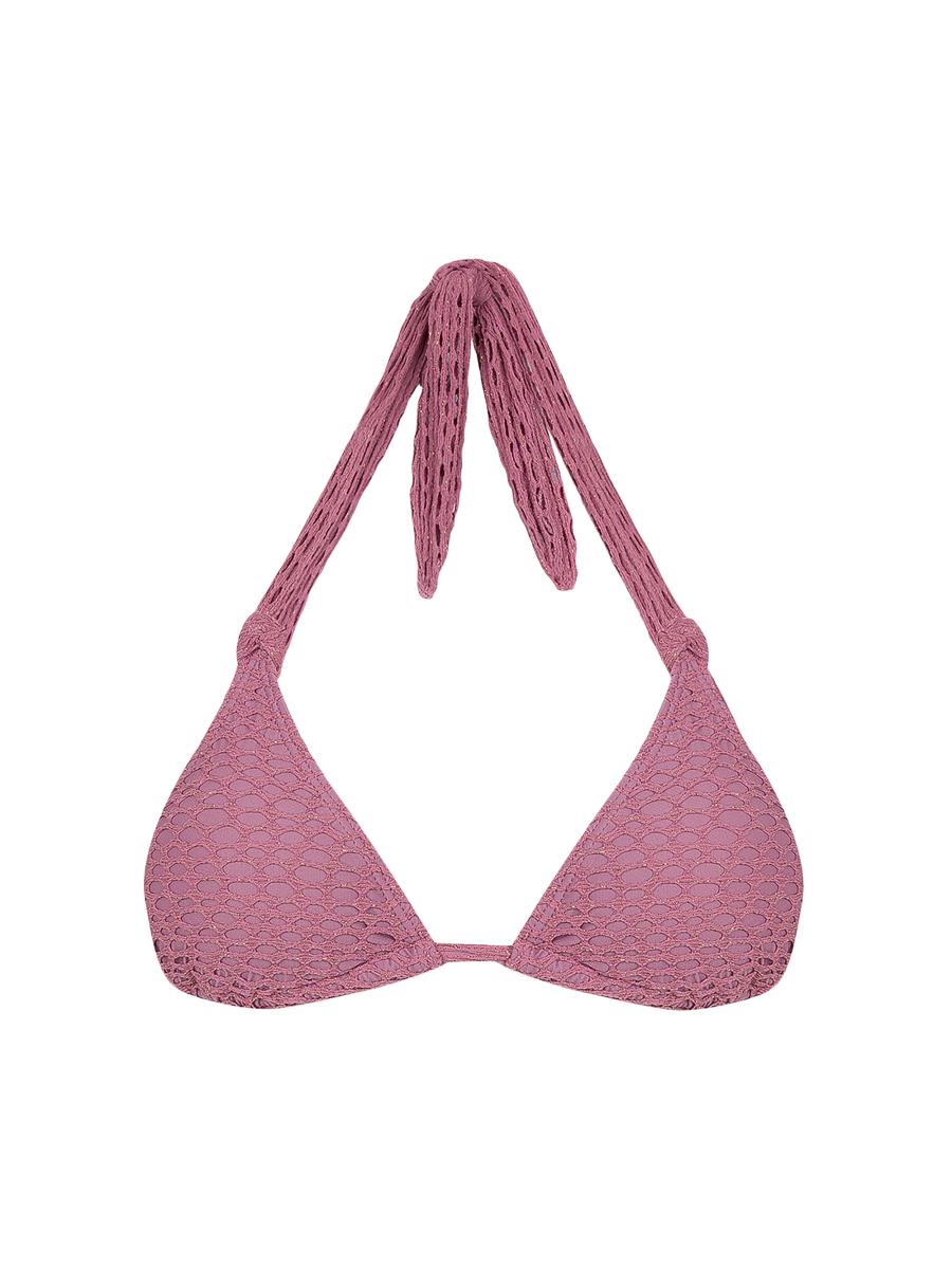 Vix By Paula Hermanny Women's Solid Lee Triangle Bikini Top In Pink