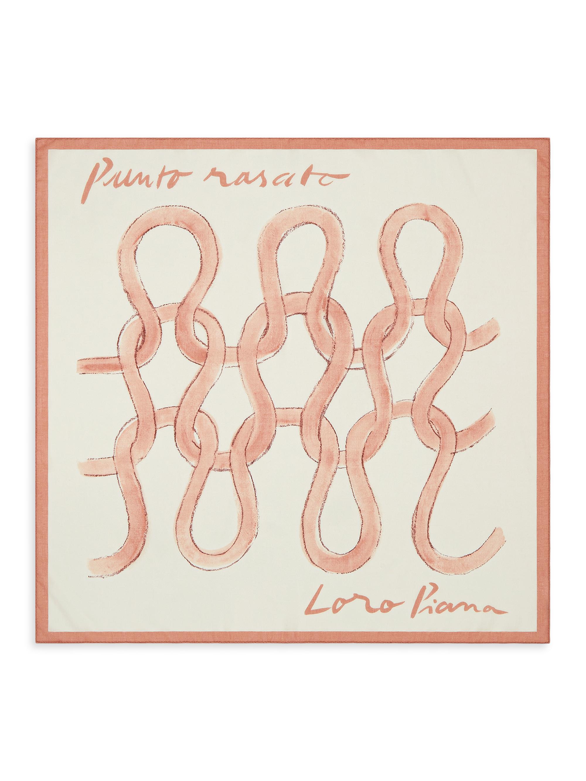 Loro Piana Women's Punto Rasato Foulard Cashmere-Silk Scarf - Papyrus