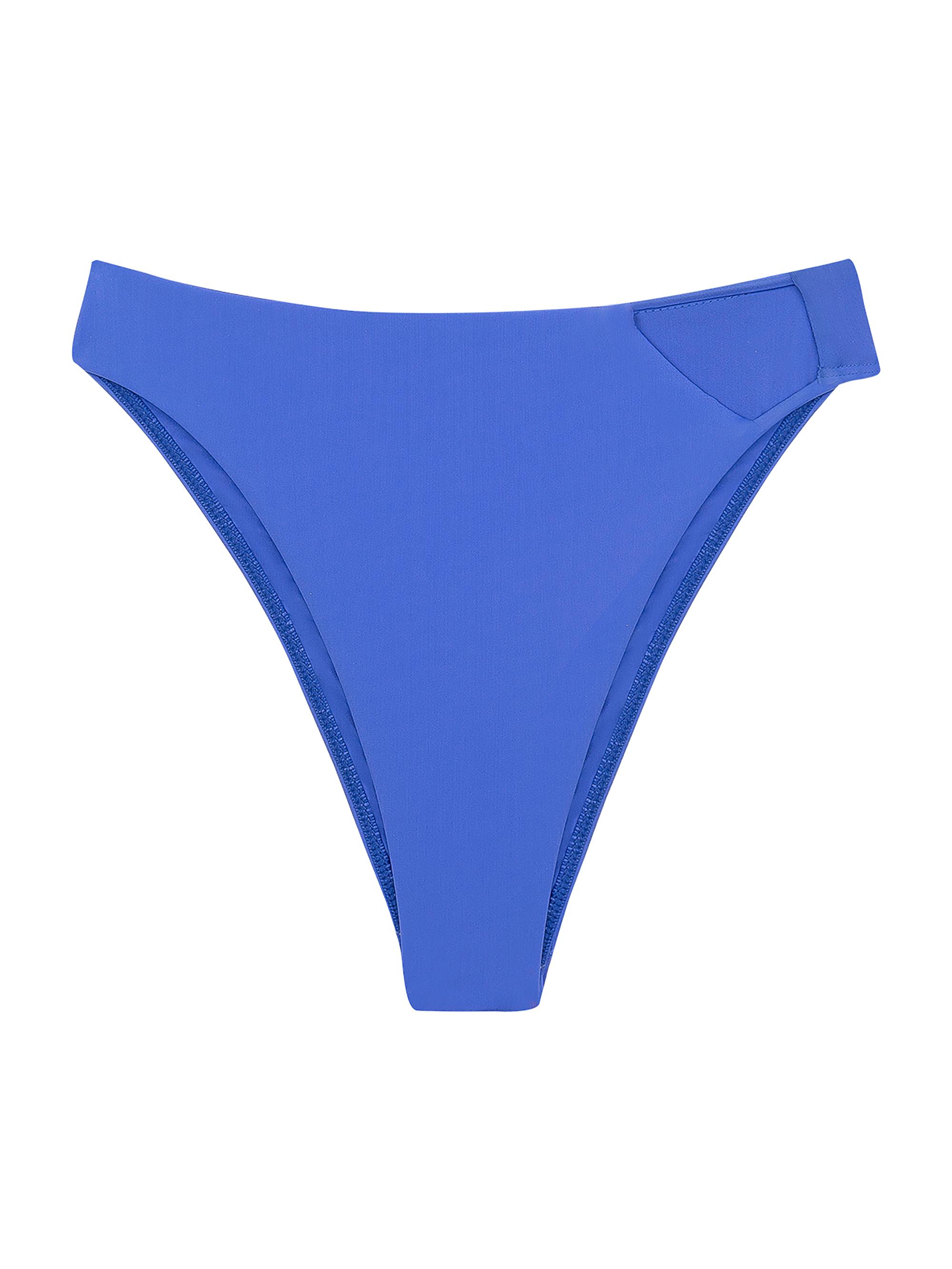 ViX by Paula Hermanny Women's Nara Cut-Out High-Waist Bikini Bottom - Blue
