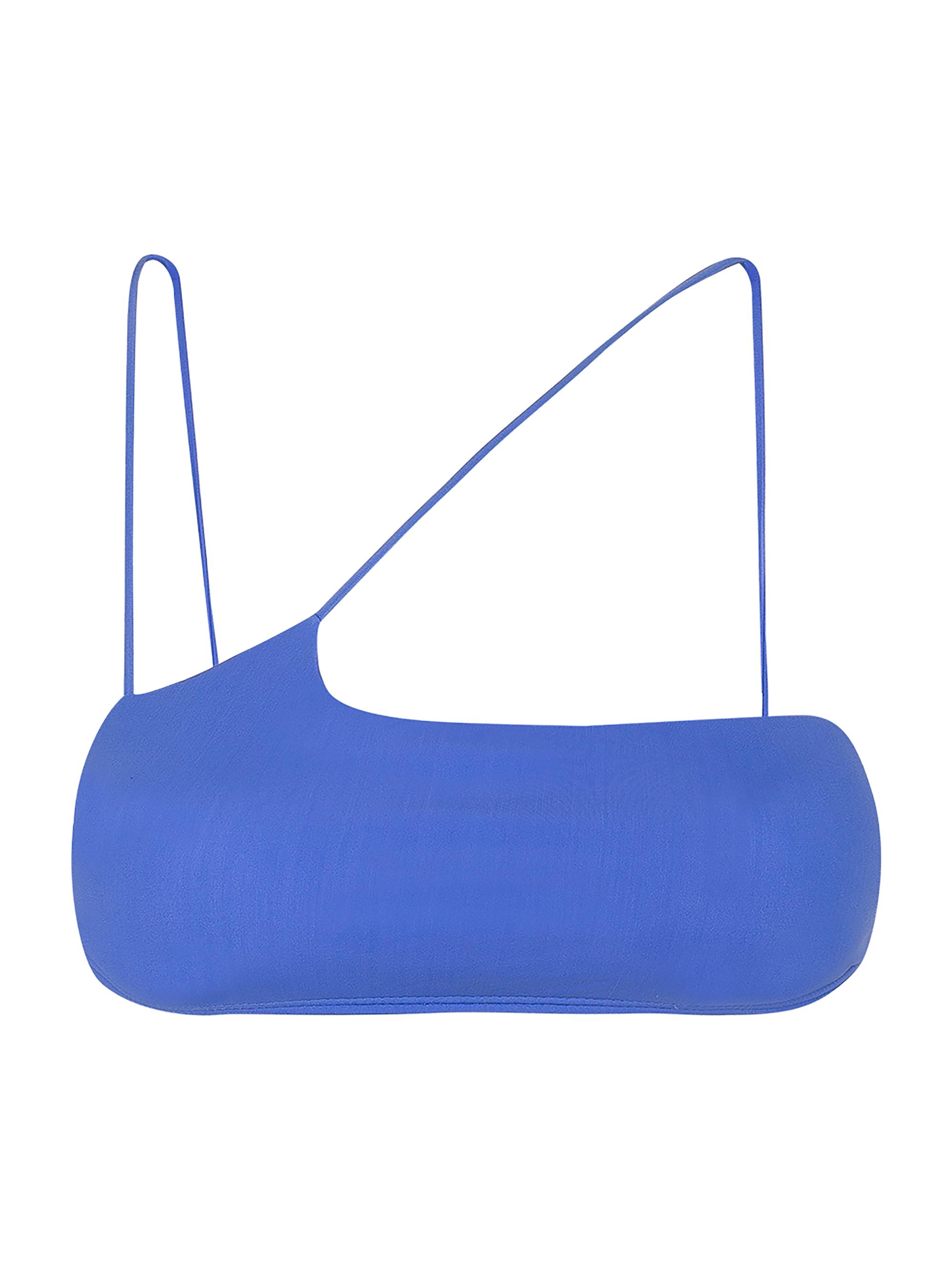 ViX by Paula Hermanny Women's Nara Asymmetric Bandeau Bikini Top - Blue