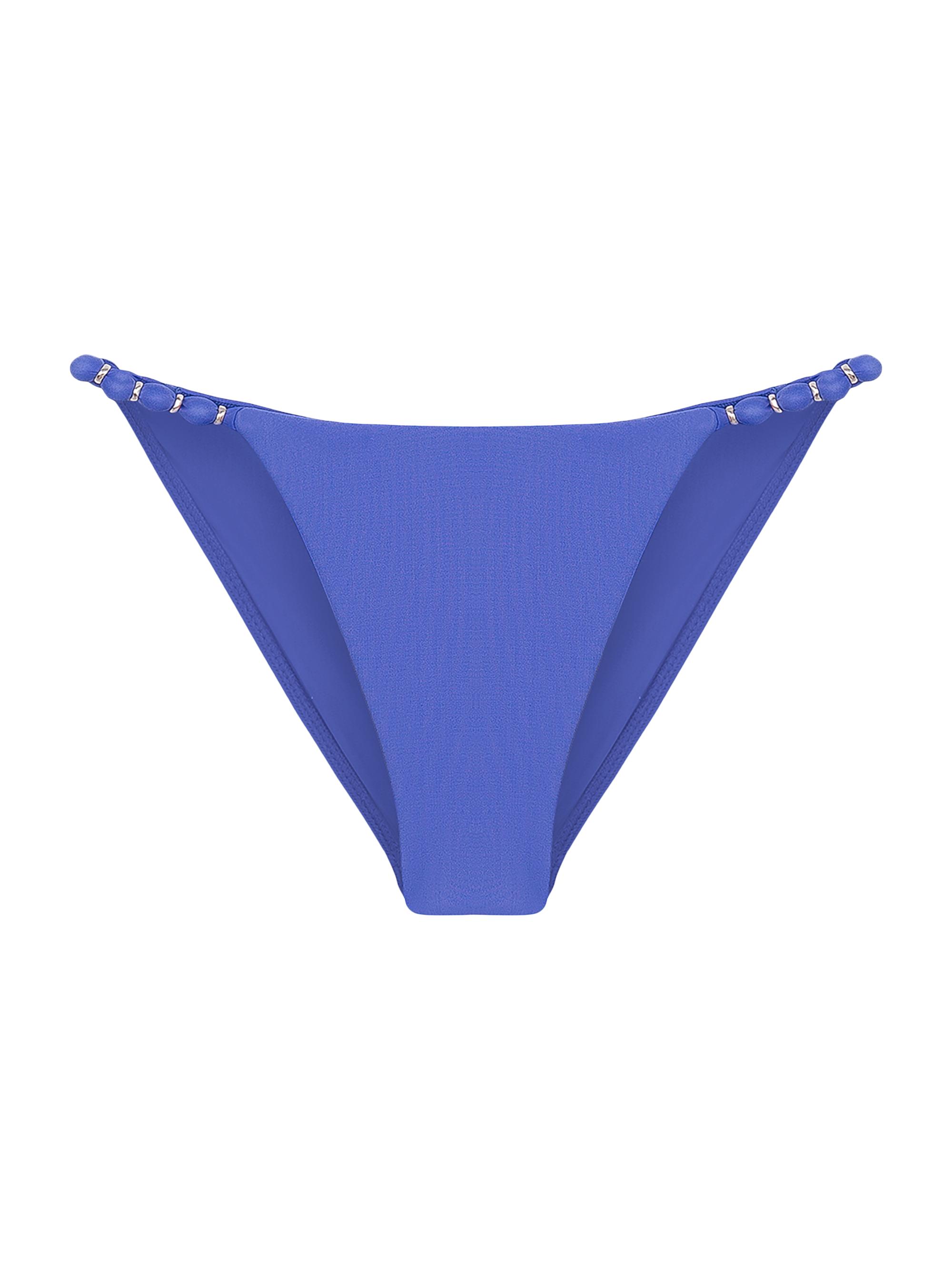 ViX by Paula Hermanny Women's Beaded Bikini Bottom - Blue