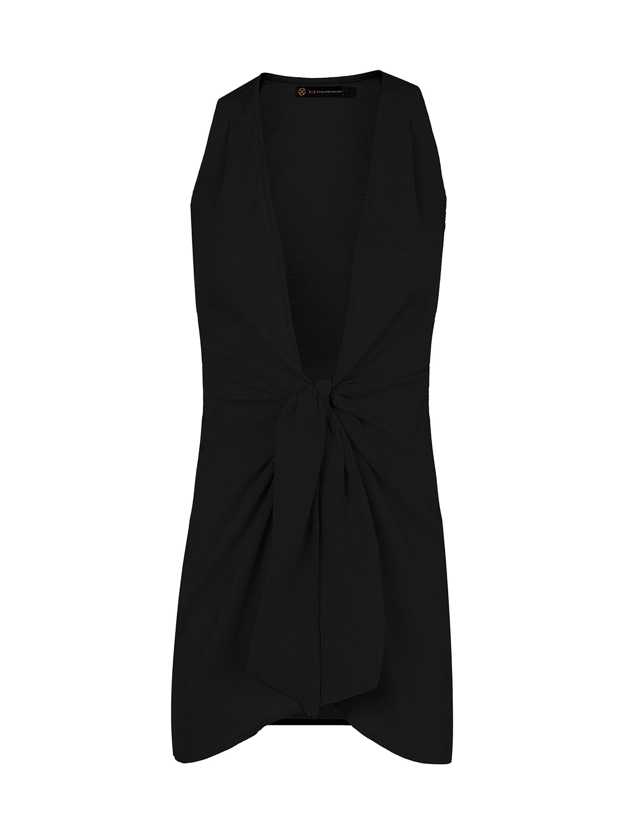 ViX by Paula Hermanny Women's Mita Cotton Sleeveless Cover-Up - Black