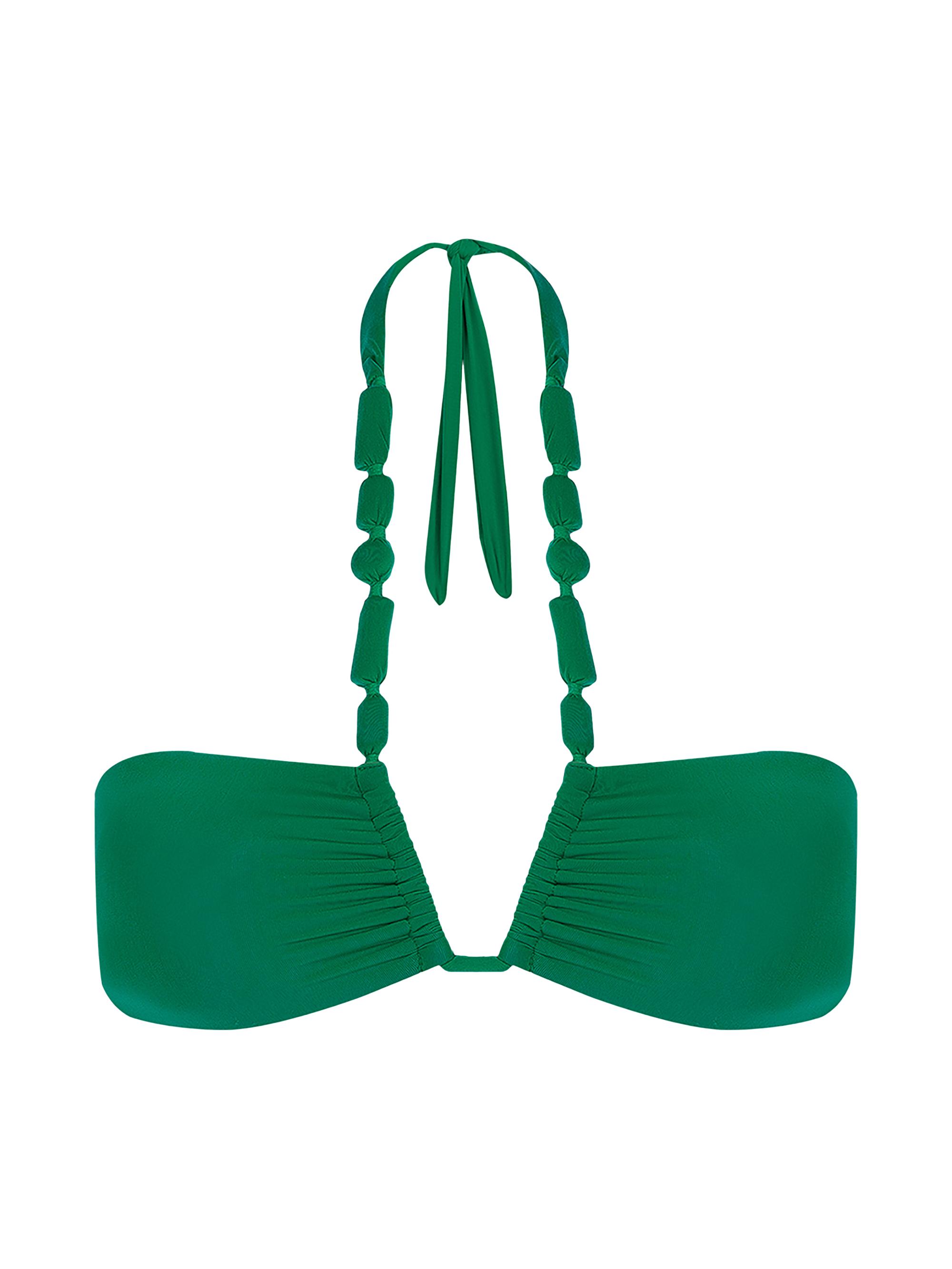 ViX by Paula Hermanny Women's Atena Carol Halter Bikini Top - Green