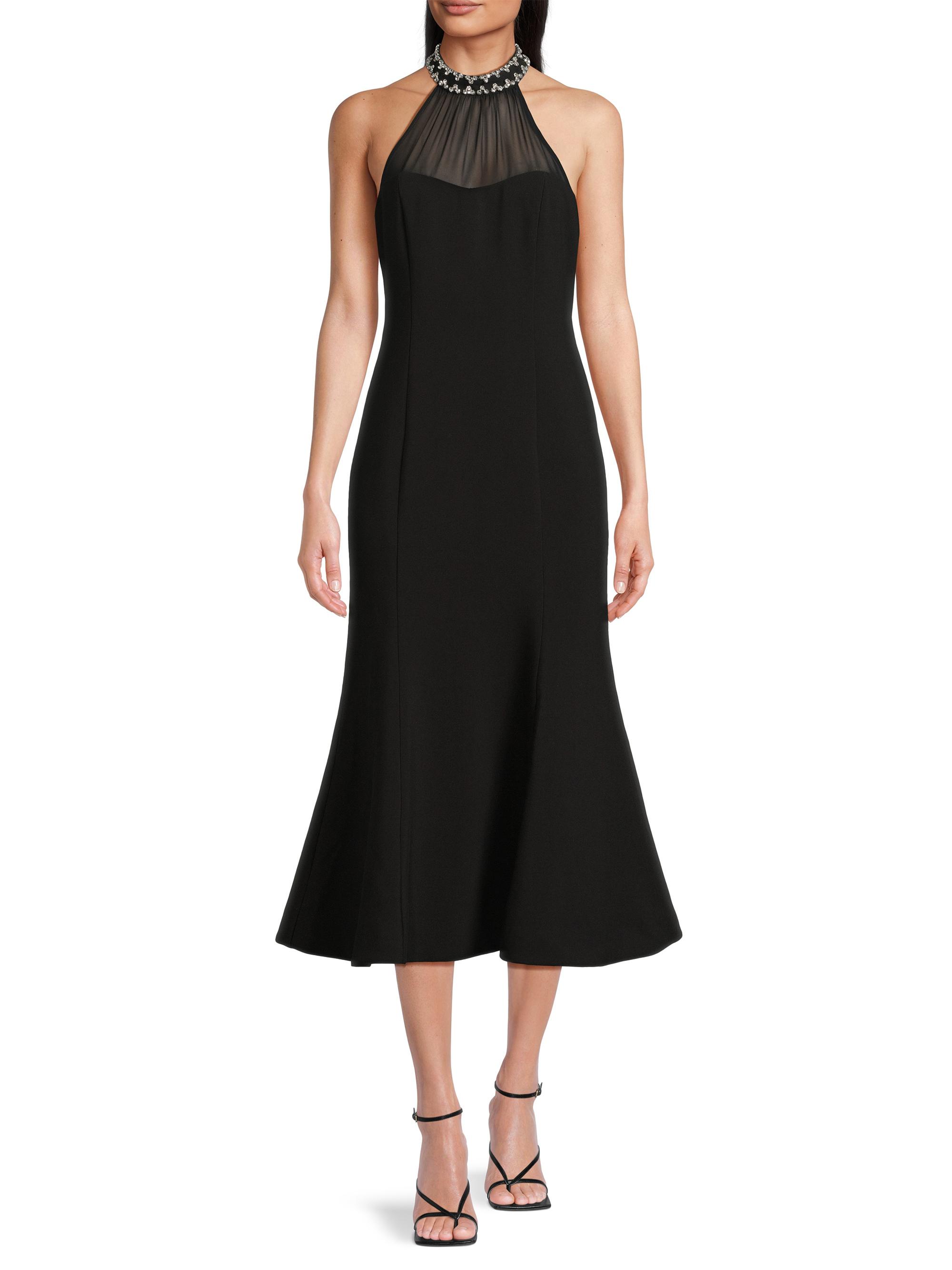 high collar cocktail dress Lara Women's Long Sleeve, High Neck Cocktail Dress