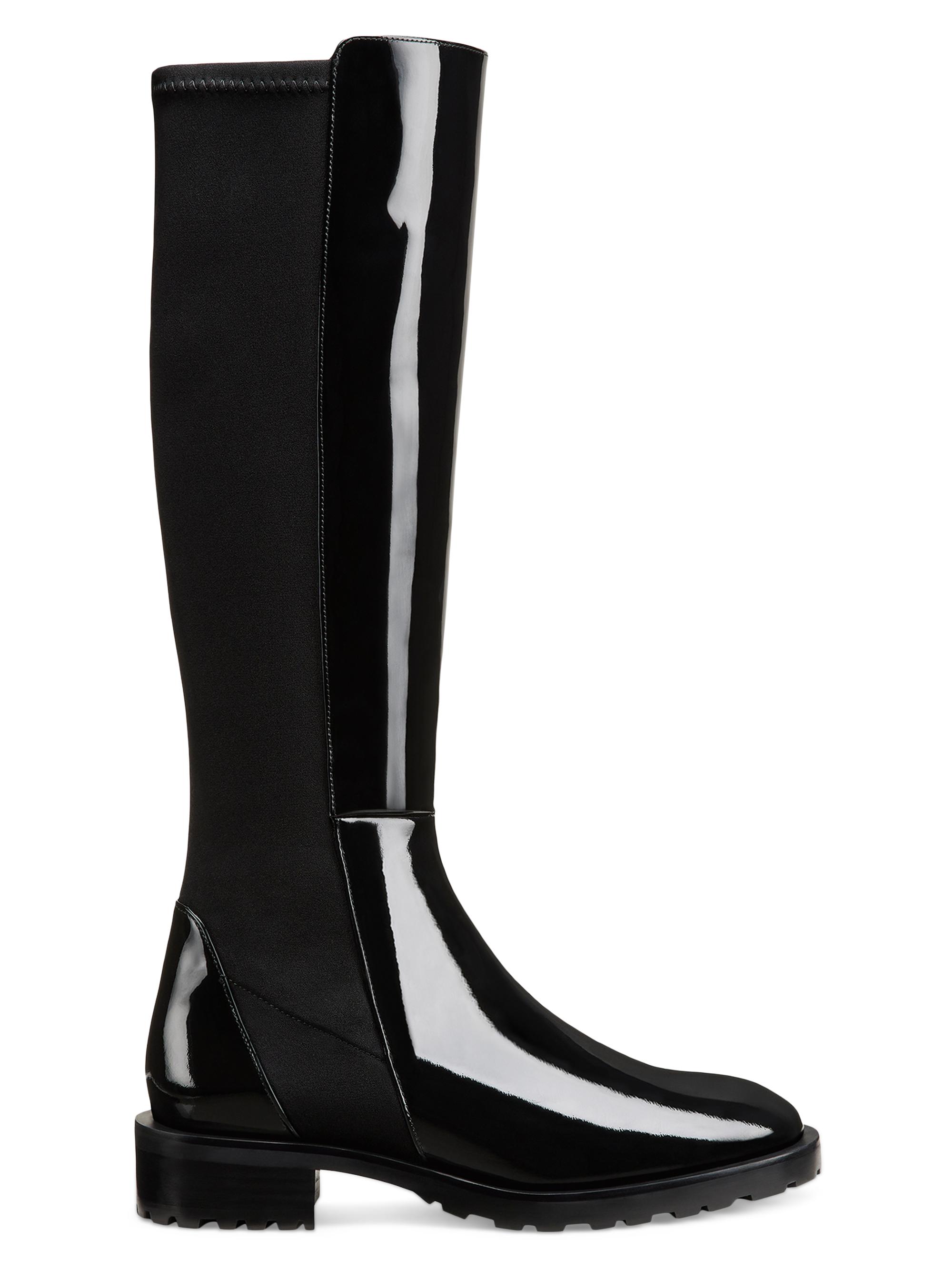 Stuart Weitzman Women's 5050 30MM Knee-High Lug Boots - Black