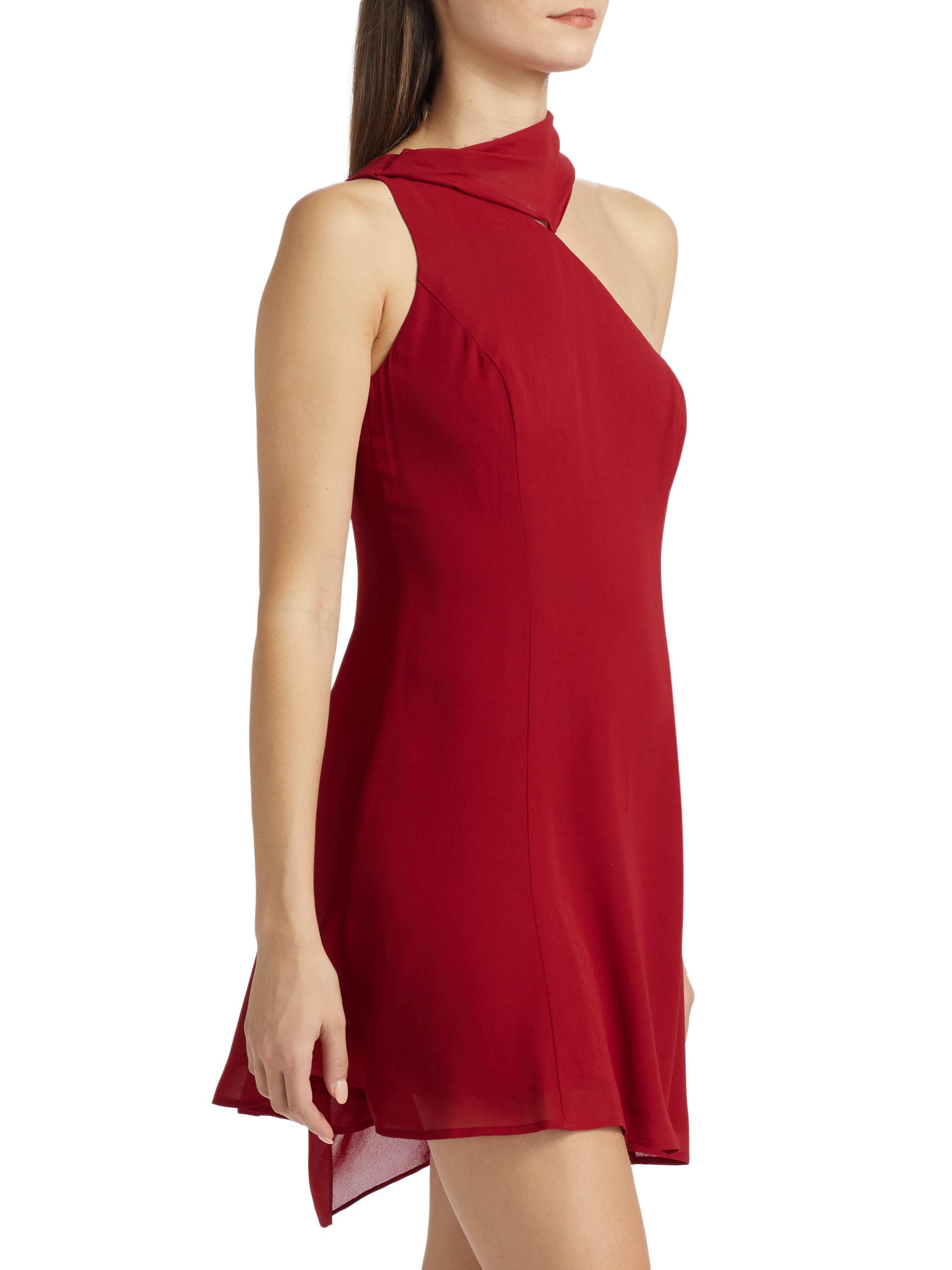 open lace back dress Asymmetrical One-Shoulder A-Line Plus Size Mother of The Bride Dress with Ruffles main image 1