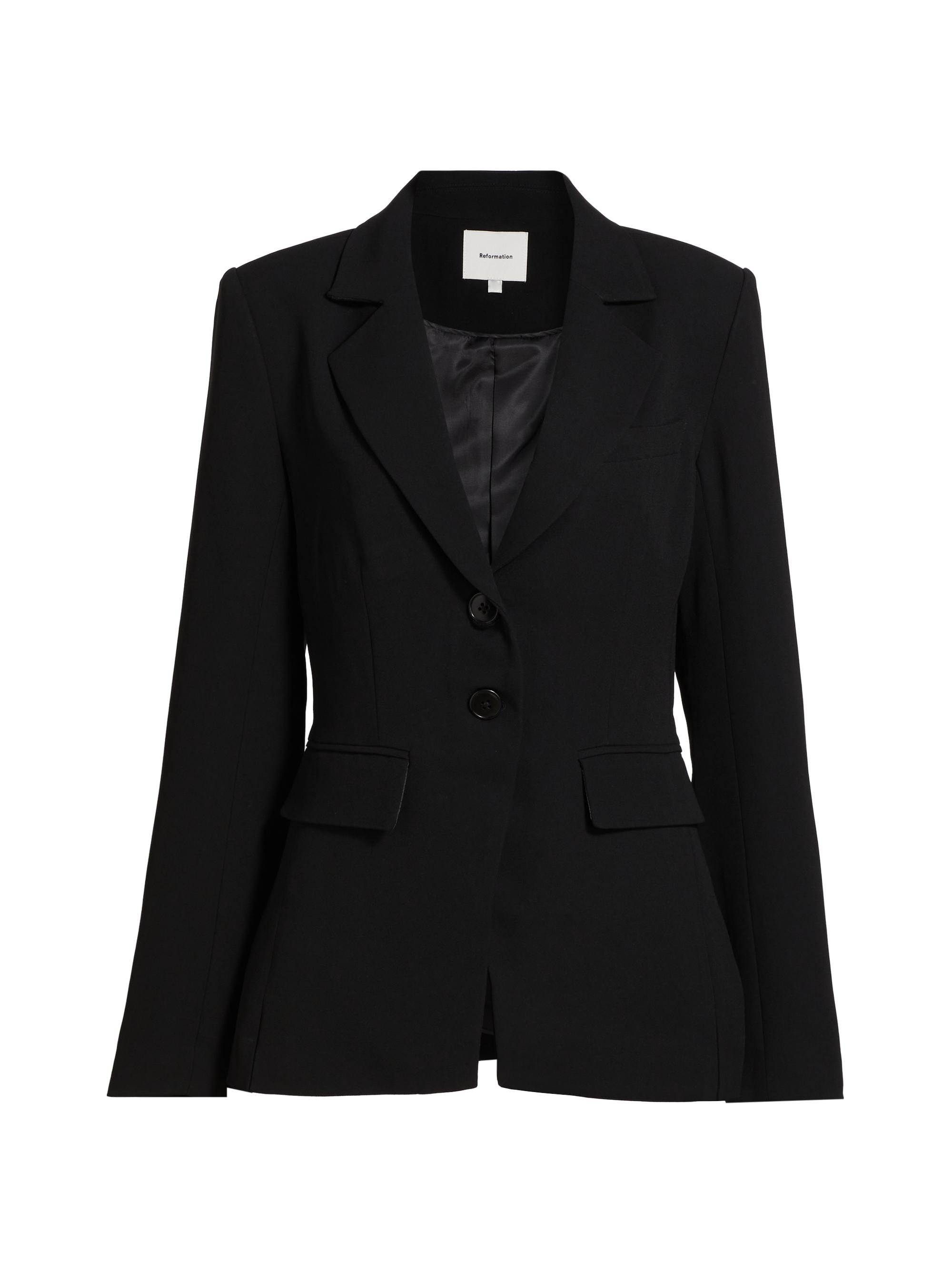 Reformation Women's Bondi Two-Button Blazer - Black