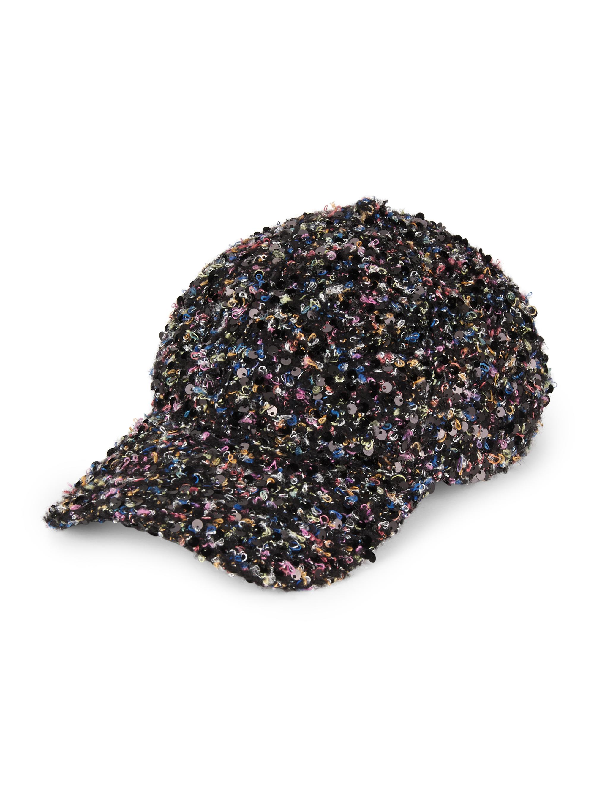 rag & bone Women's Harlow Cotton-Blend Bouclé Cap - Black Multi