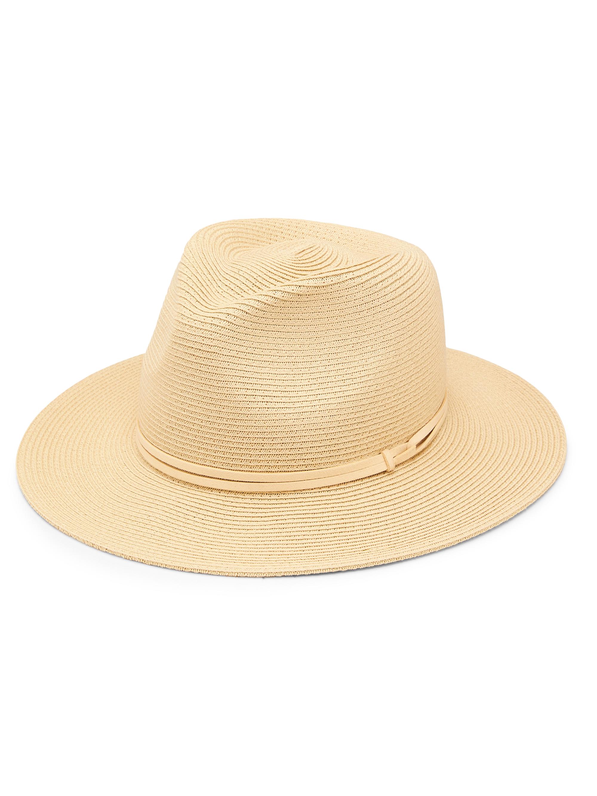 rag & bone Women's Lana Straw Fedora - Natural