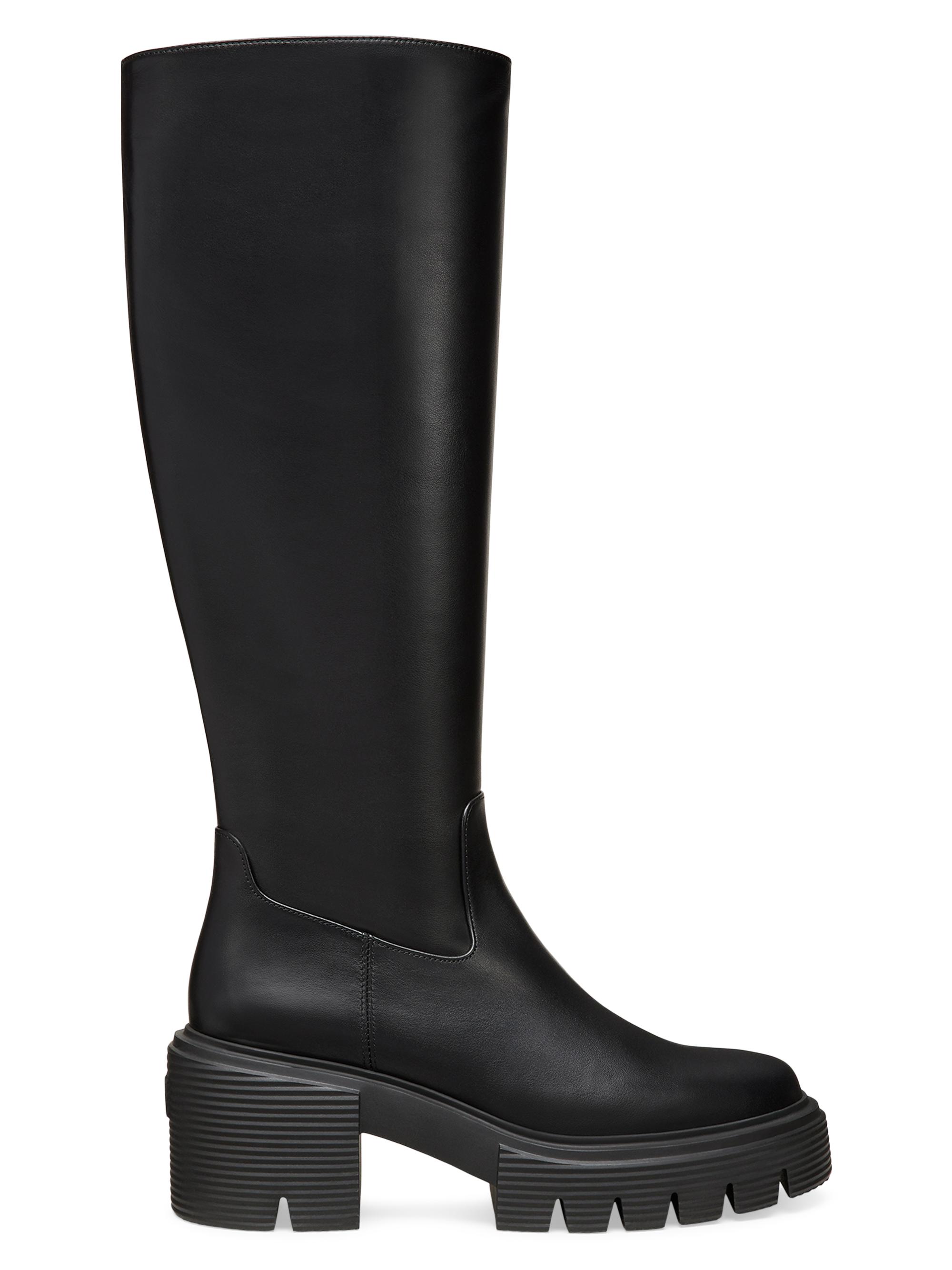 Stuart Weitzman Women's Soho Leather Knee-High Boots - Black