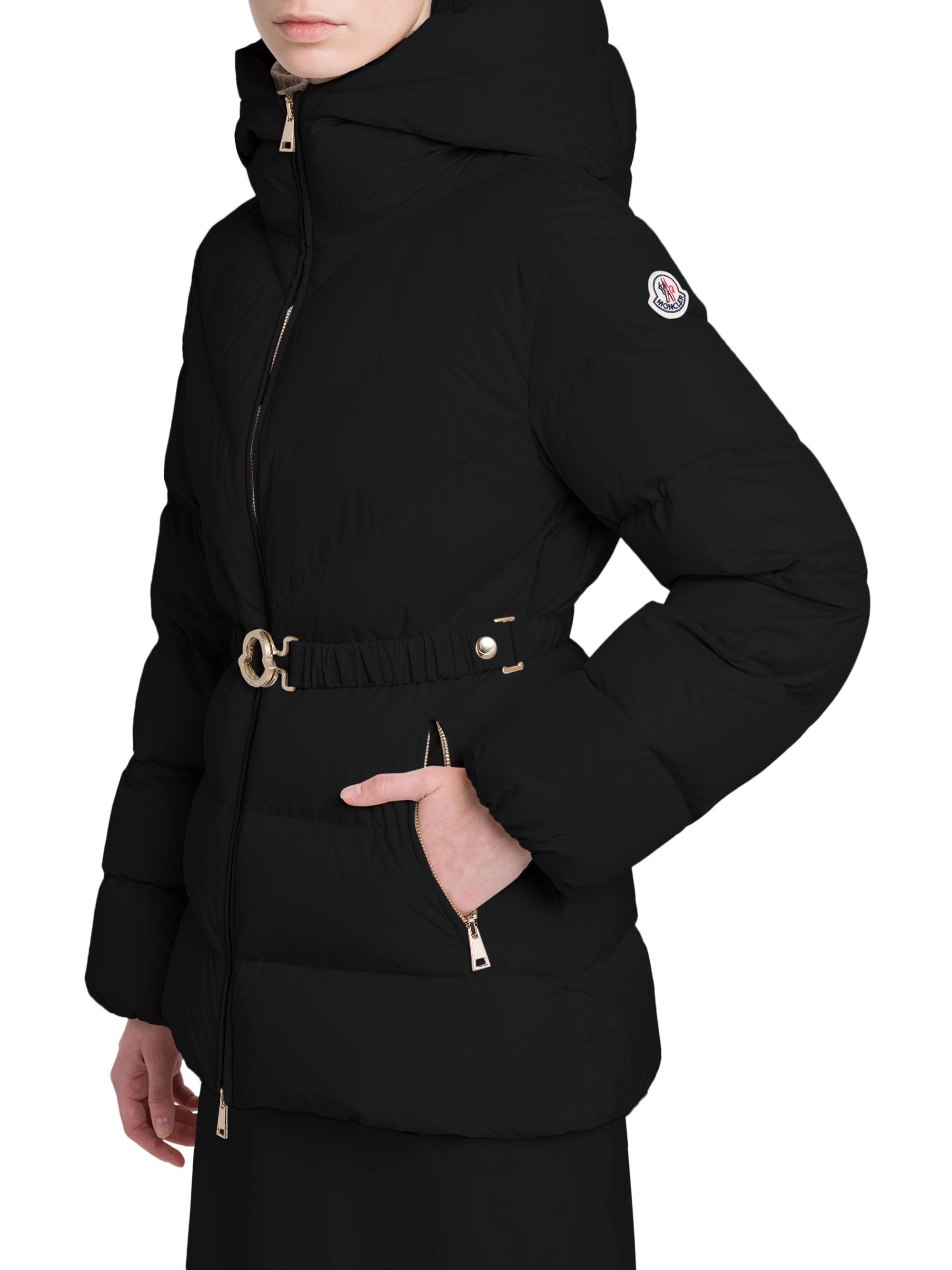 Moncler Brosse Belted Puffer Jacket | Saks Fifth Avenue