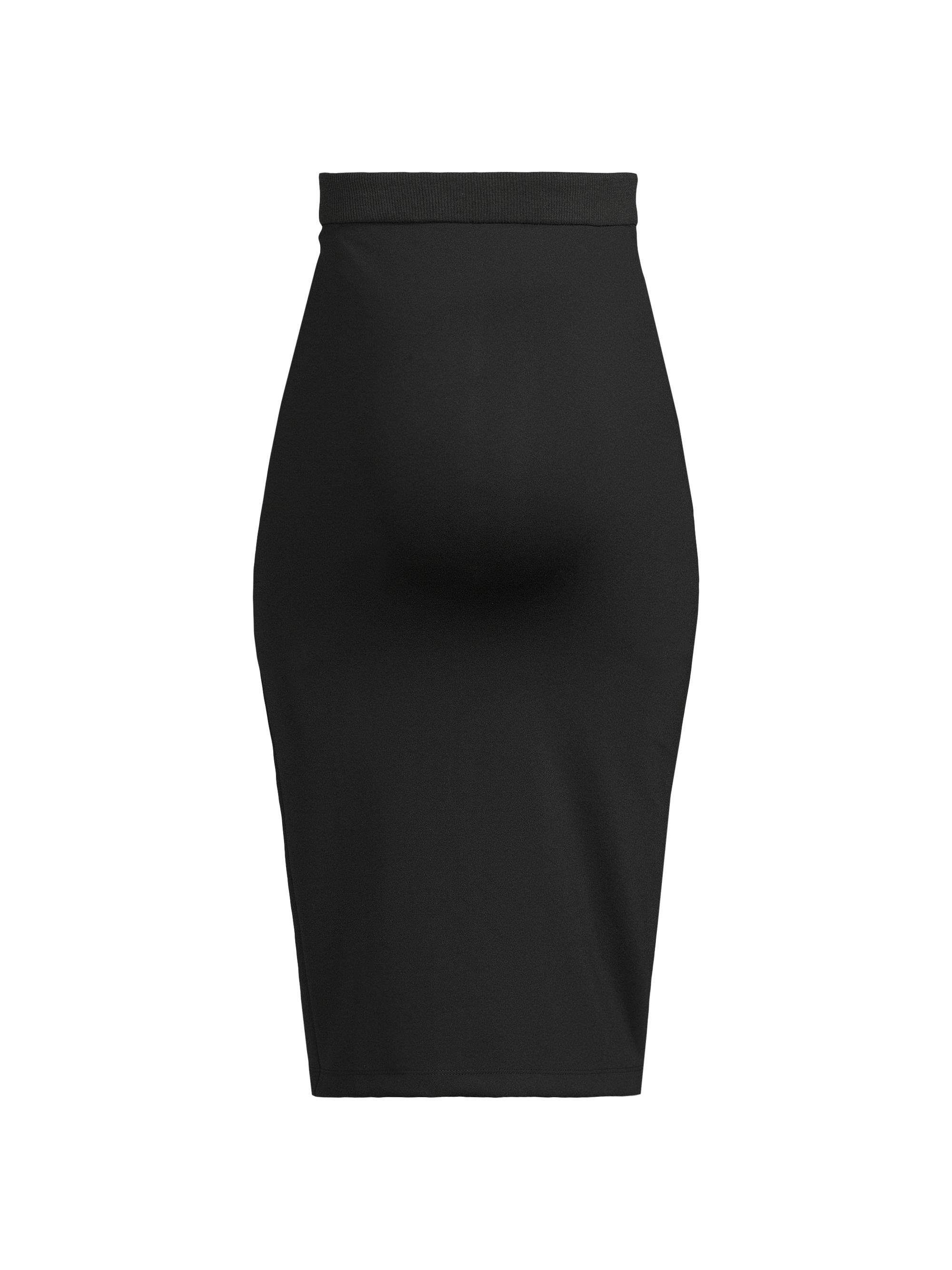 Emilia George Women's Hillary Maternity High-Rise Midi-Skirt - Black