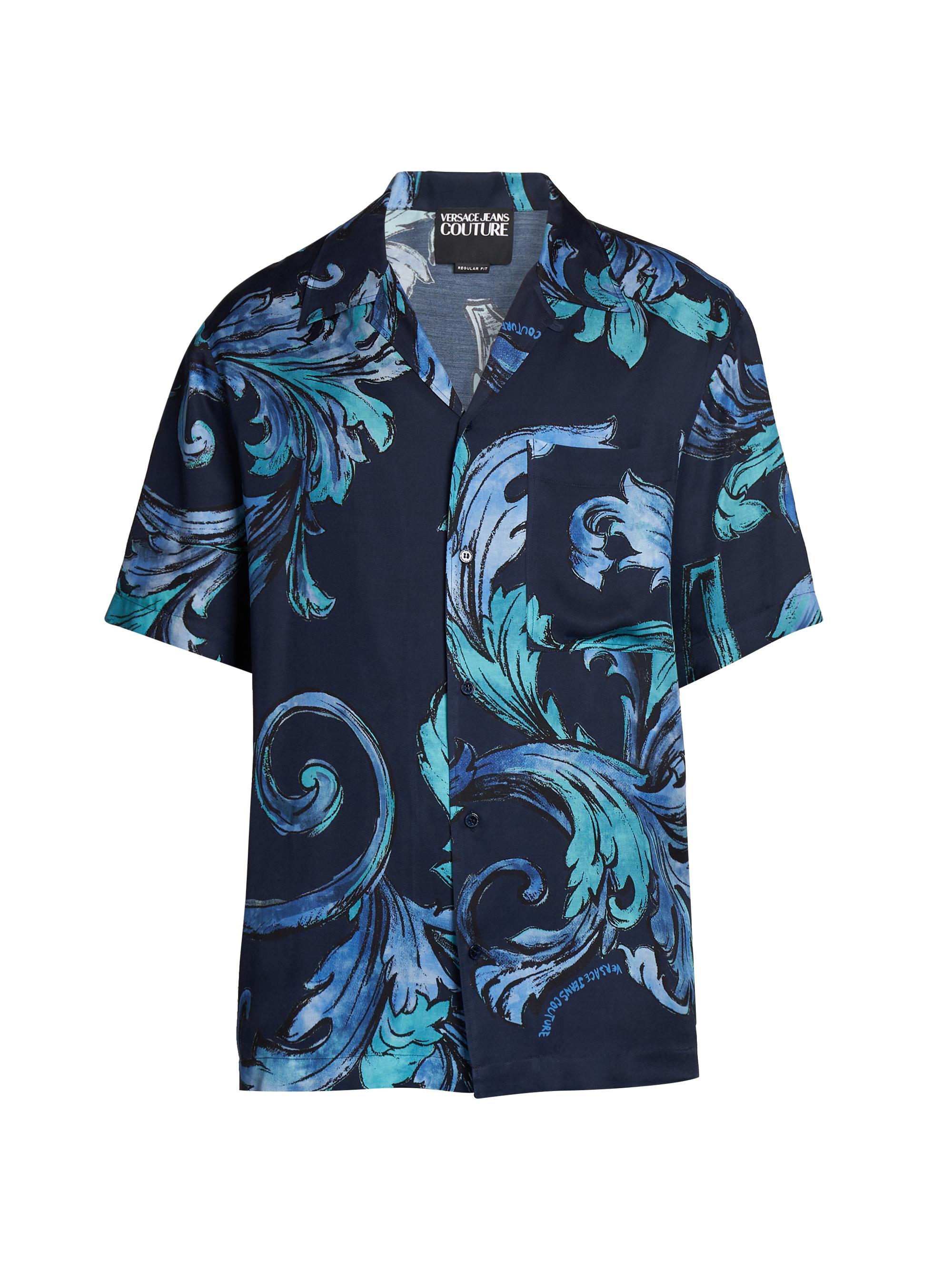 Versace Jeans Couture Barocco Short-Sleeve Camp Shirt | Saks Fifth