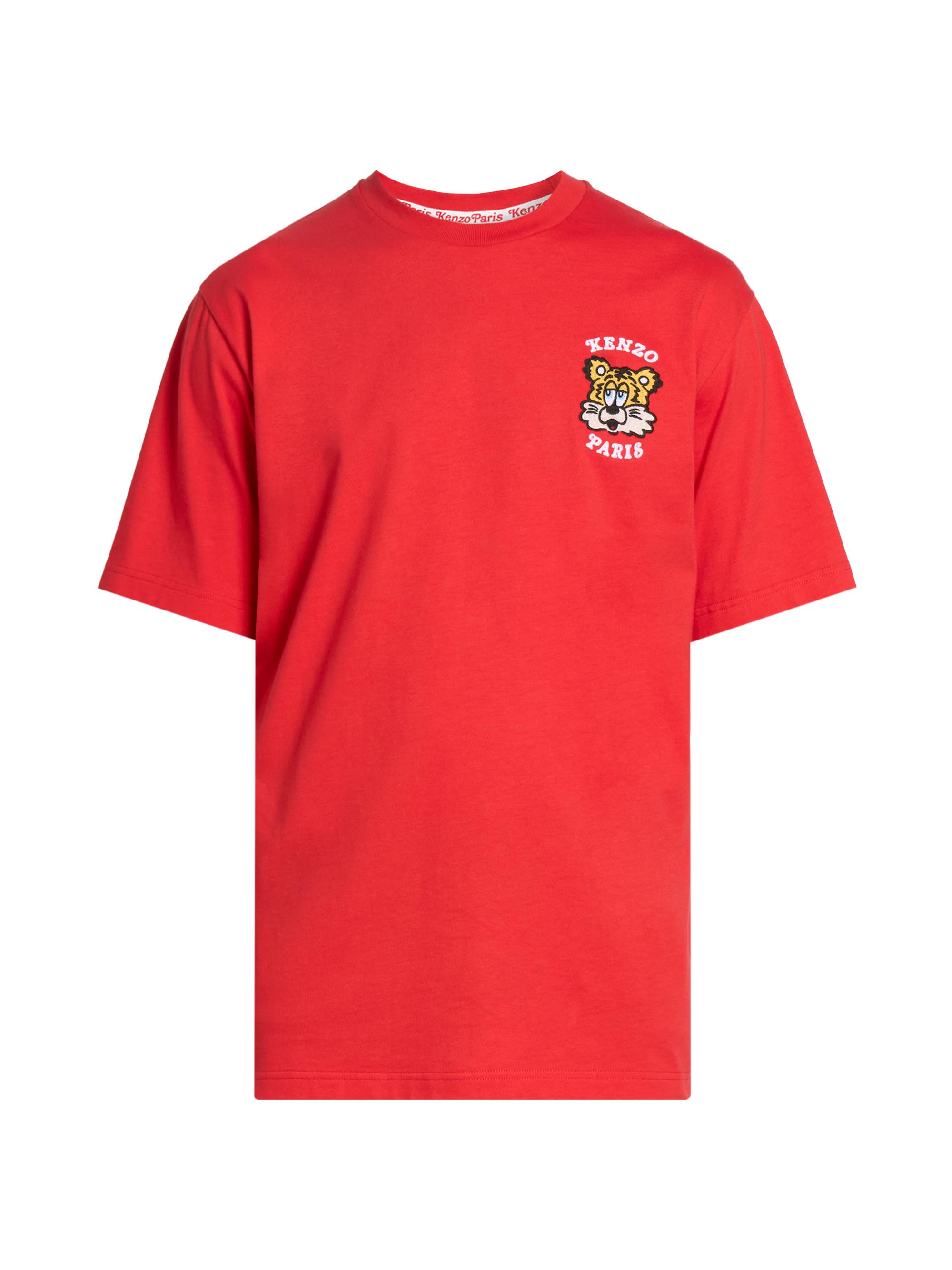 Kenzo Men's  Verdy Market Embroidered Classic T-Shirt - Deep Orange