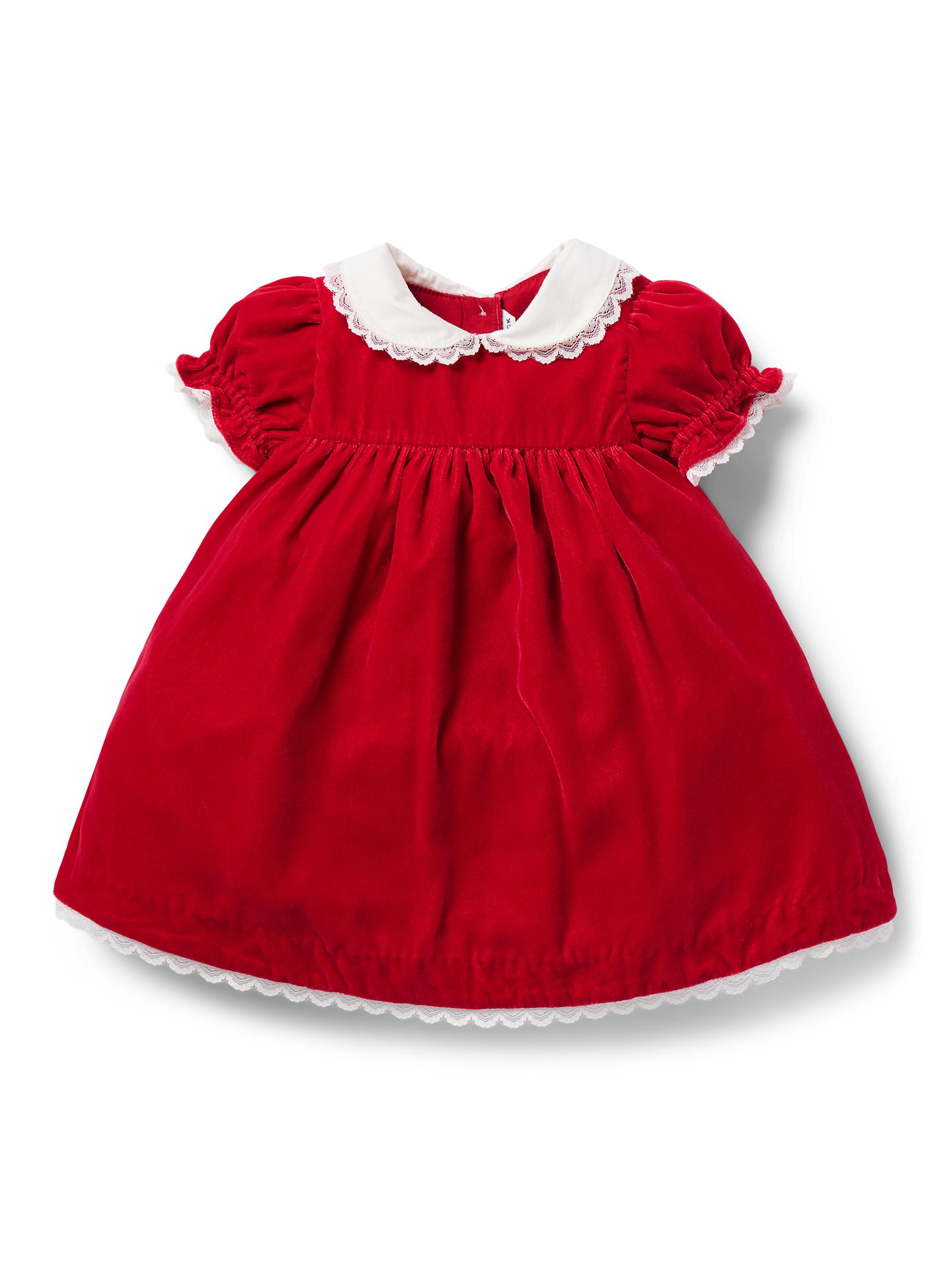 Janie and Jack Baby Girl's The Velvet Collared Dress Saks Fifth