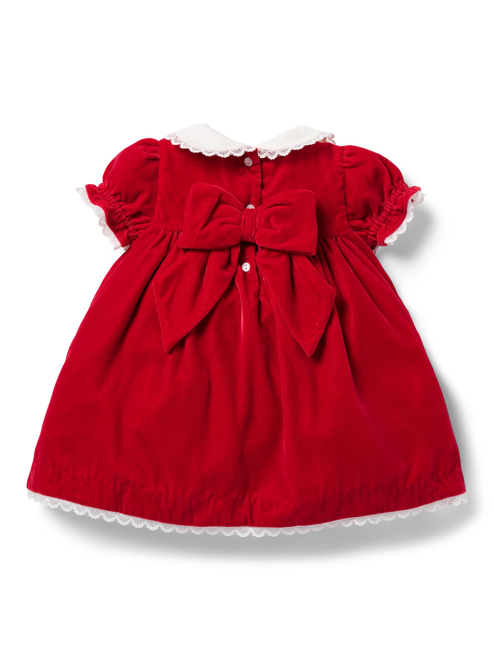 Janie and Jack Baby Girl's The Velvet Collared Dress Saks Fifth