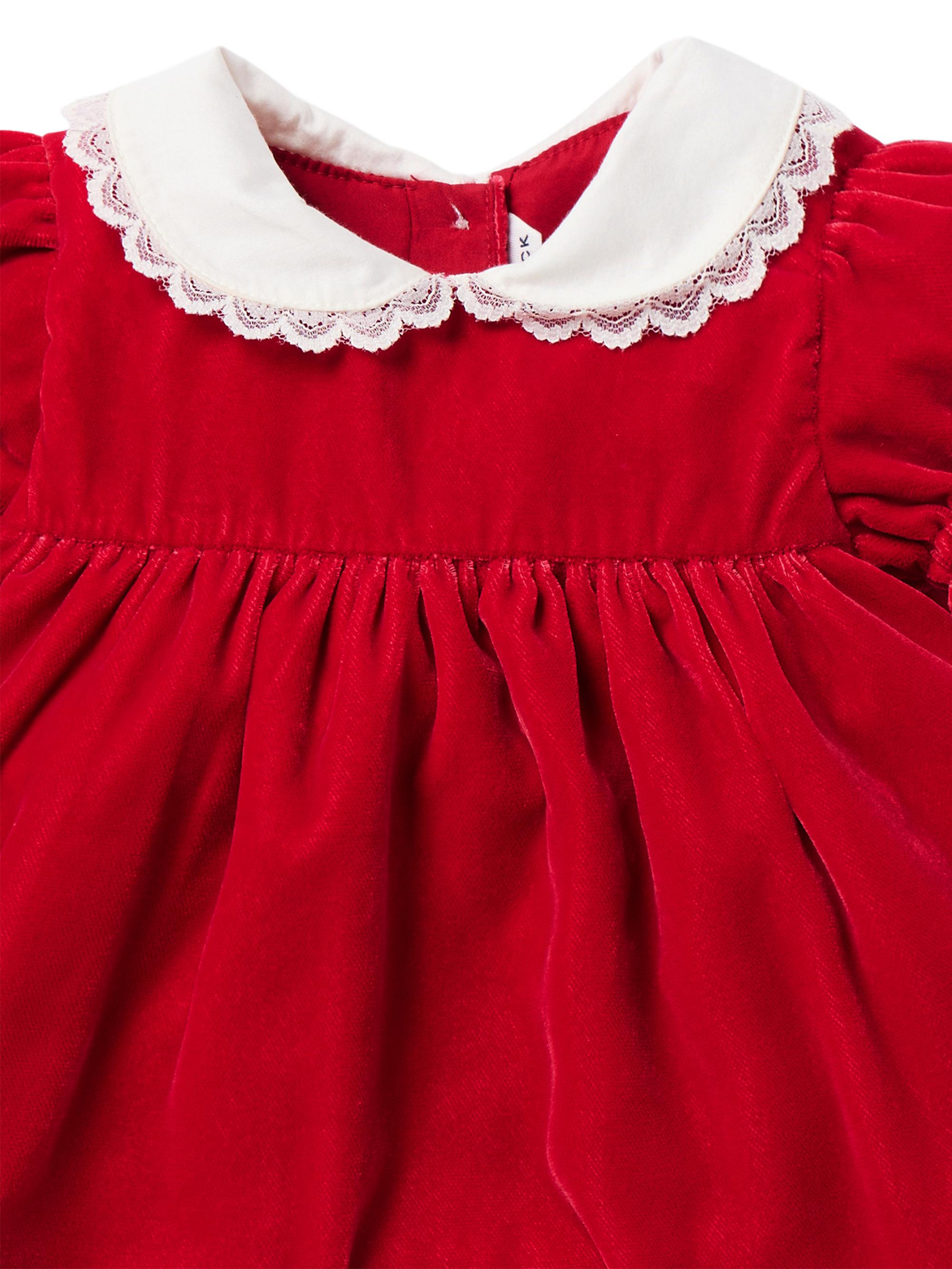 Janie and Jack Baby Girl's The Velvet Collared Dress | Saks Fifth Avenue