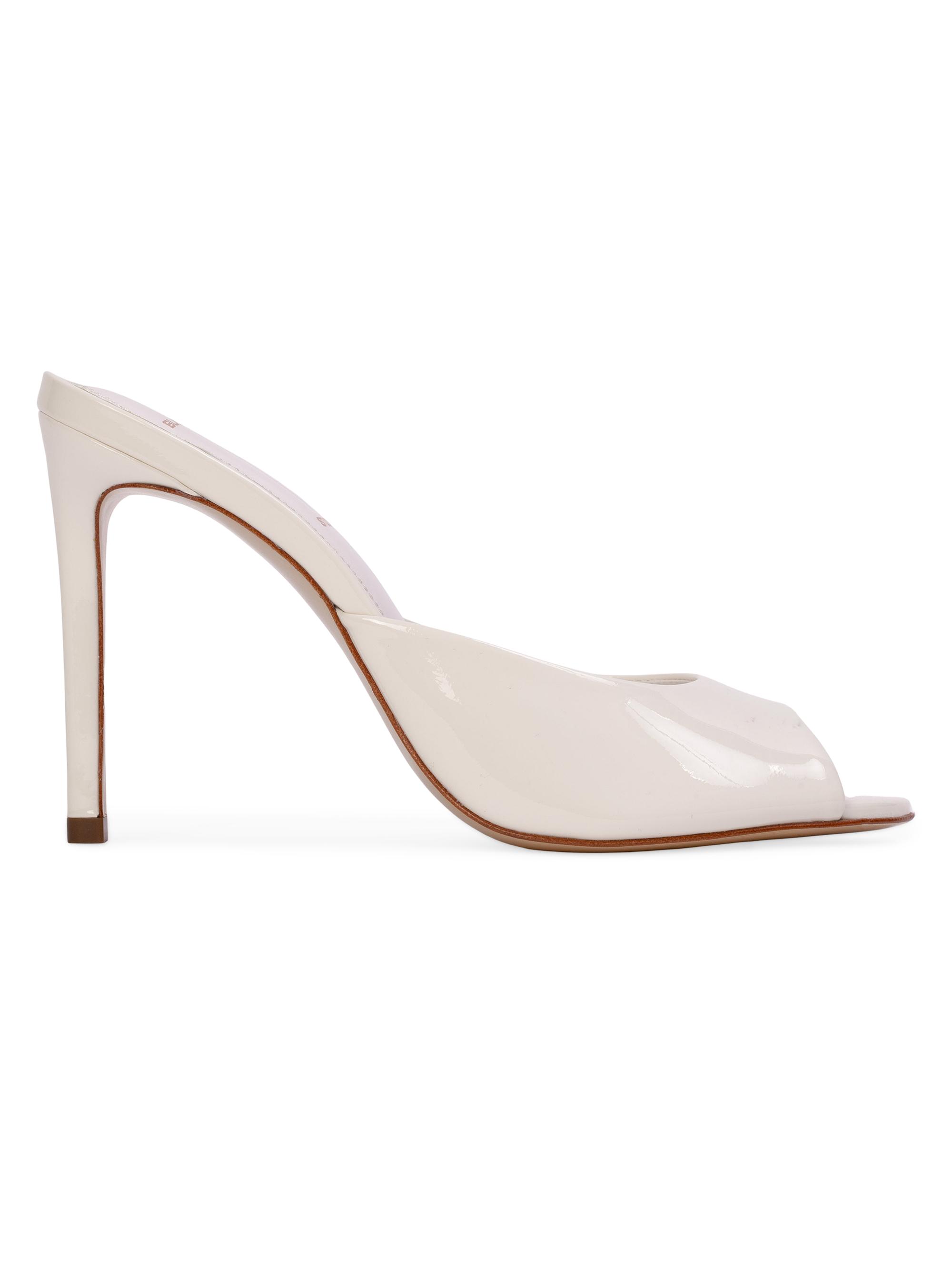 Black Suede Studio Women's Alessia Patent Mules - Coconut Patent