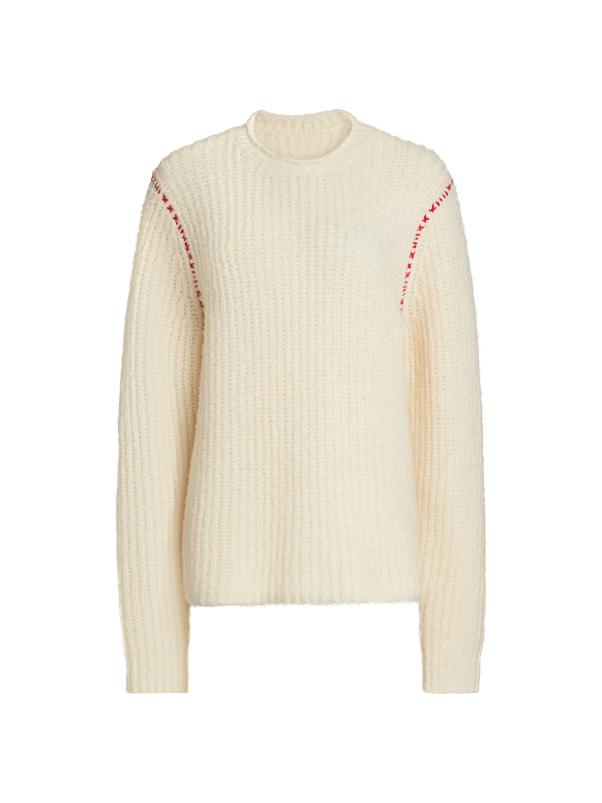 Guest in Residence Women's Cloud Wool-Blend Crewneck Sweater - Cream