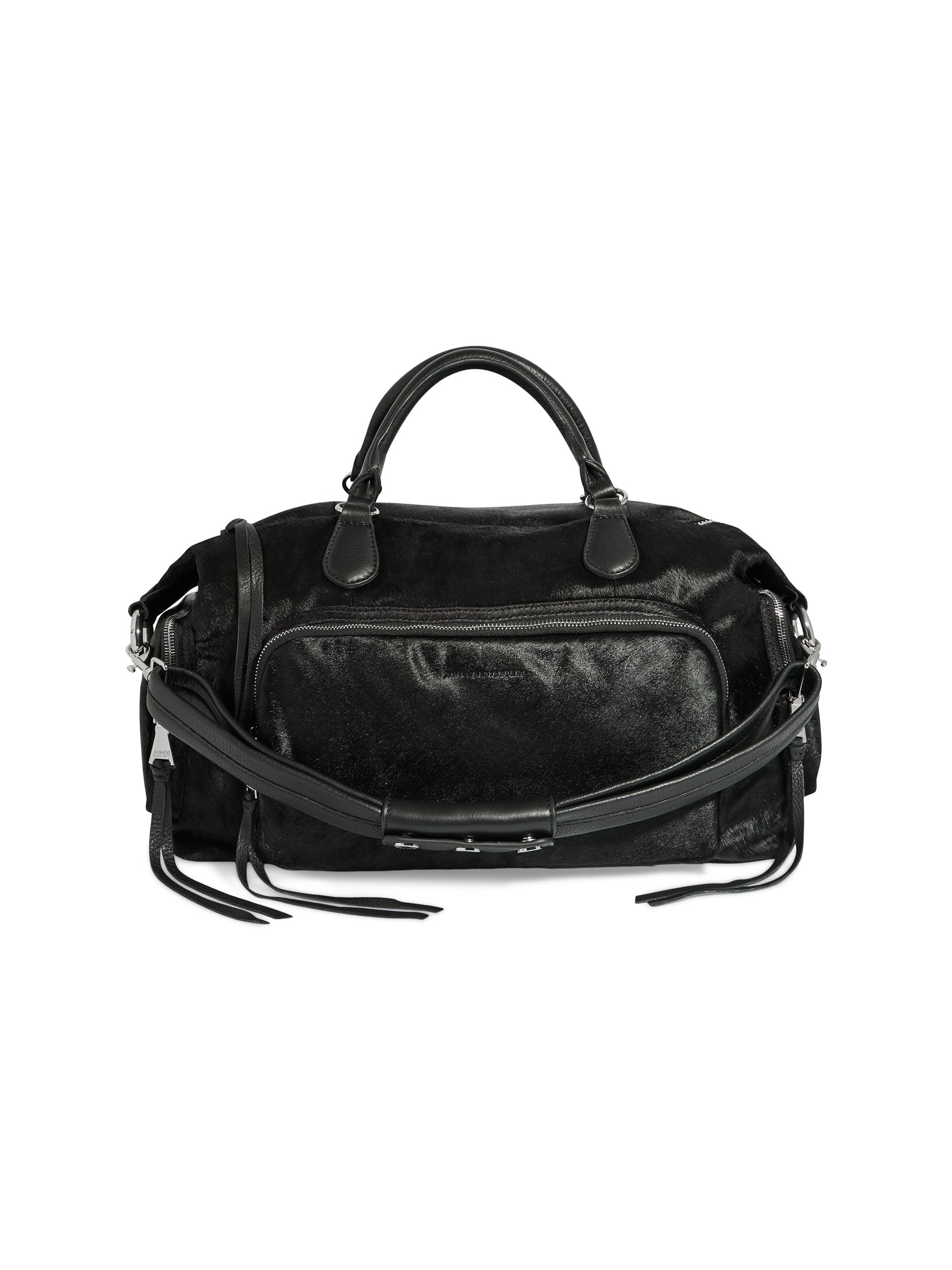 Aimee Kestenberg Women's Away We Go Calfhair Duffle Bag - Black