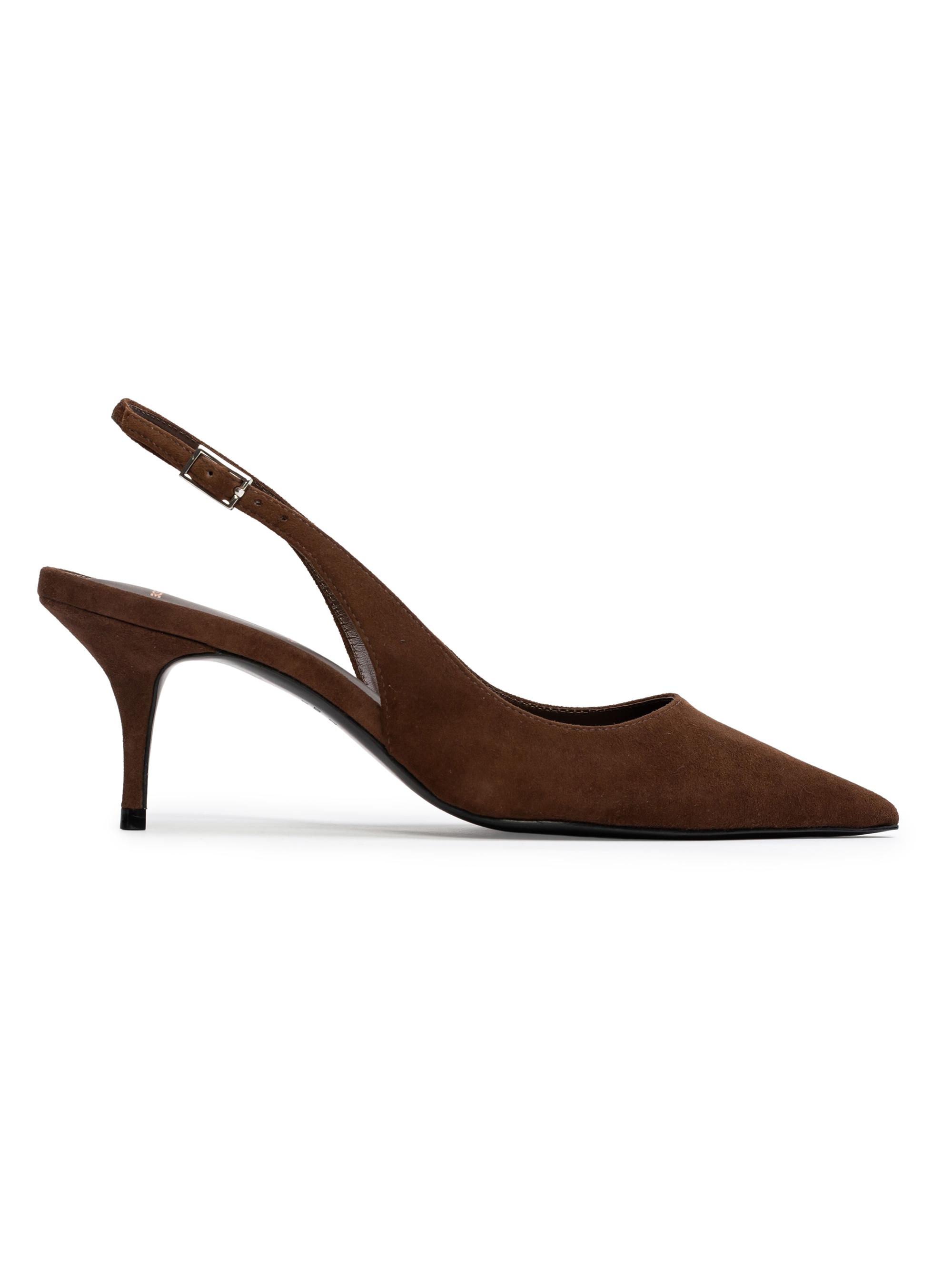 Black Suede Studio Women's Alloy 65MM Suede Pumps - Brown Suede