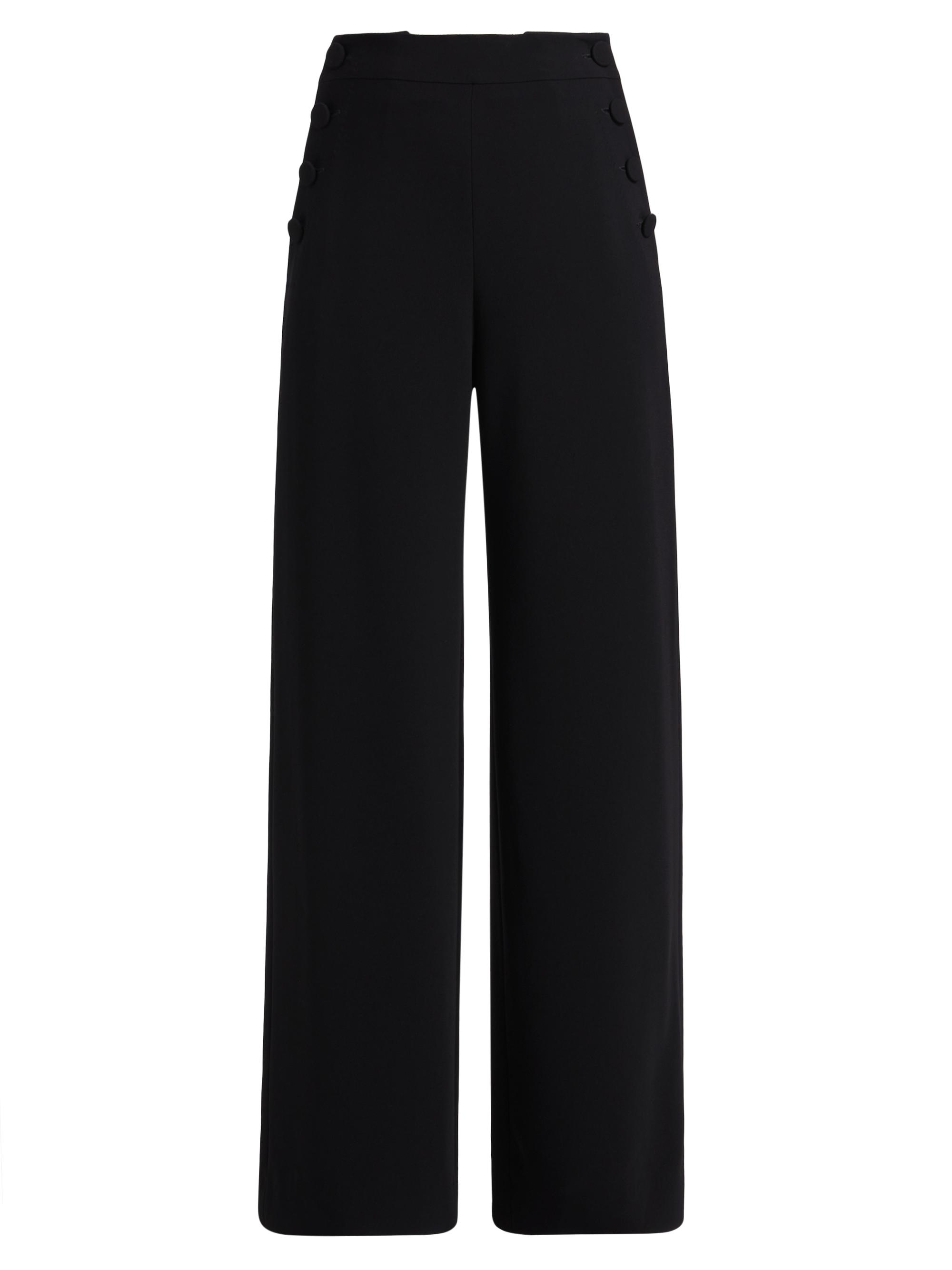 Max Mara Studio Women's Rina High-Rise Wide-Leg Pants - Black