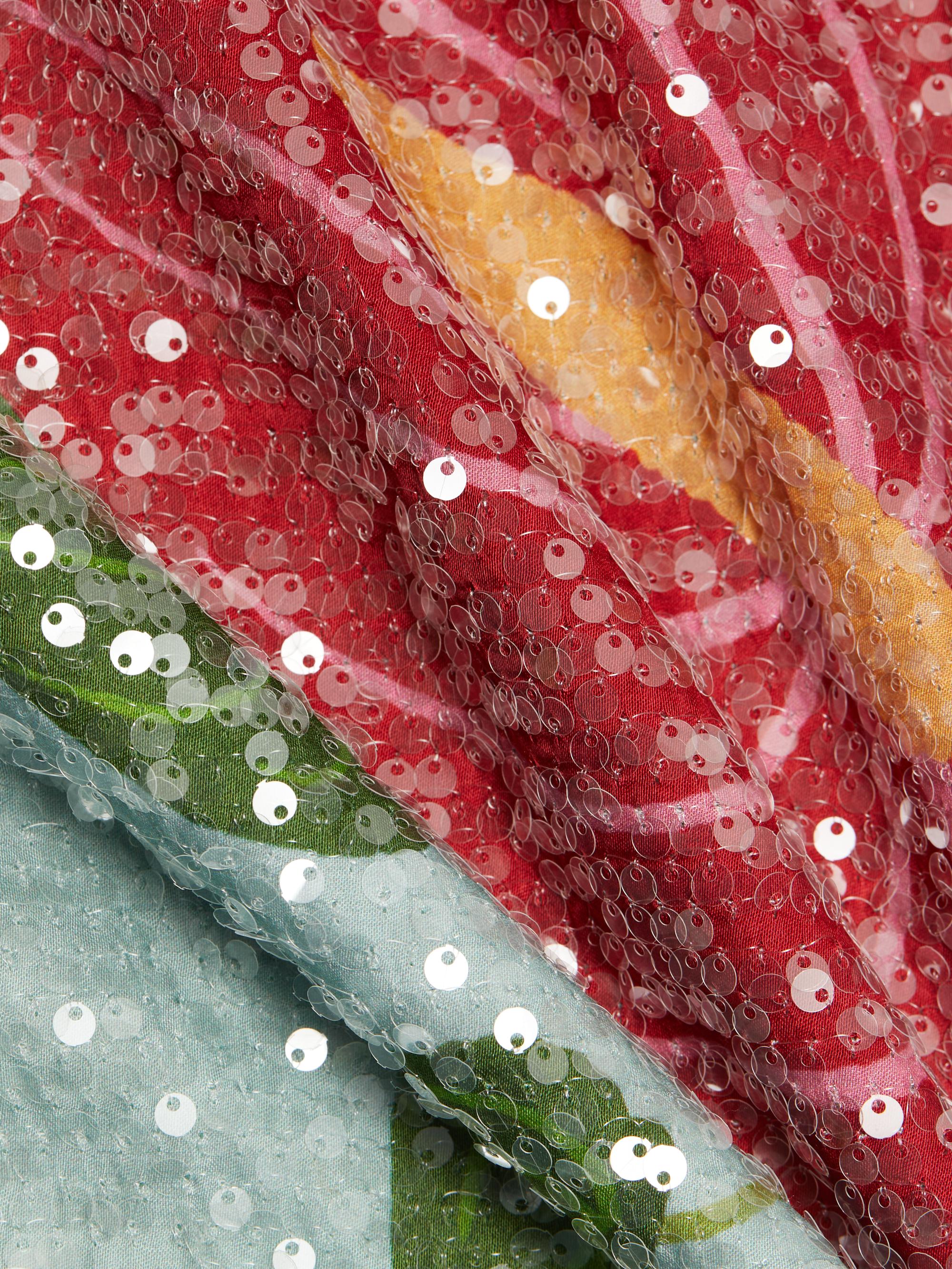 Farm Rio Sequined Anthurium Slip Maxi Dress | Saks Fifth Avenue