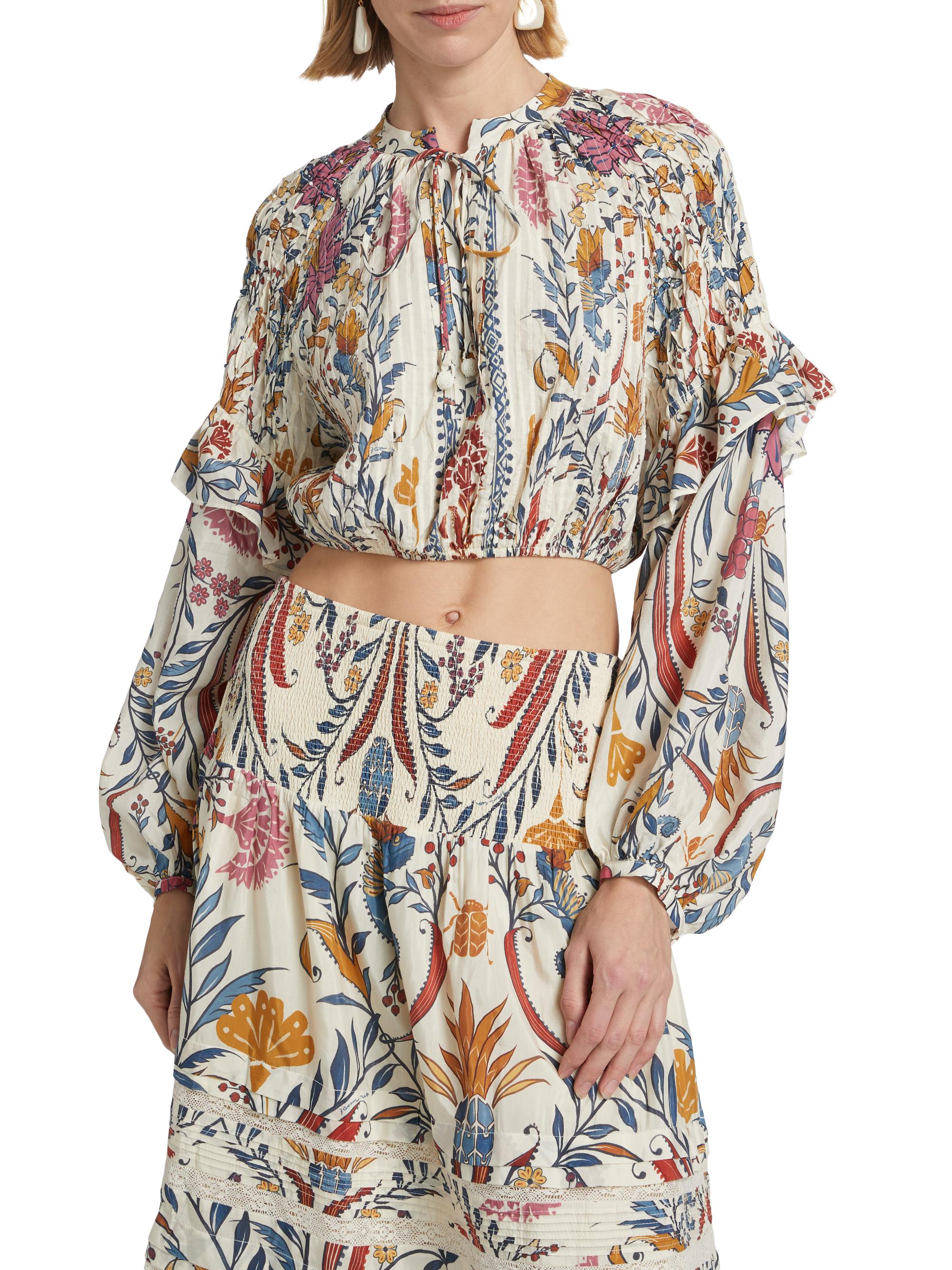 Shop Farm Rio Romantic Lightness Long-Sleeve Blouse | Saks Fifth 