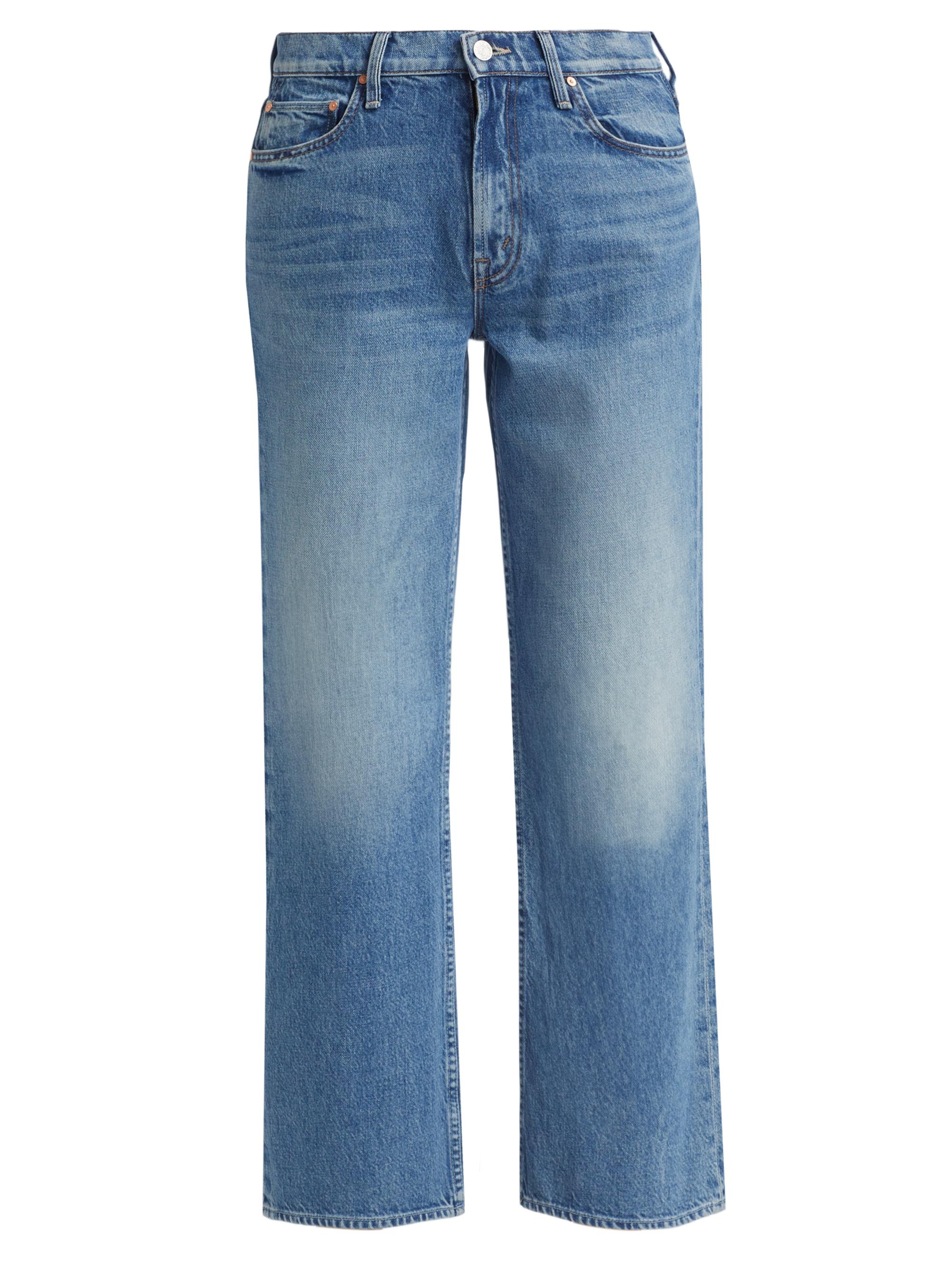 Mother Rambler Zip Sneak Mid-Rise Jeans | Saks Fifth Avenue