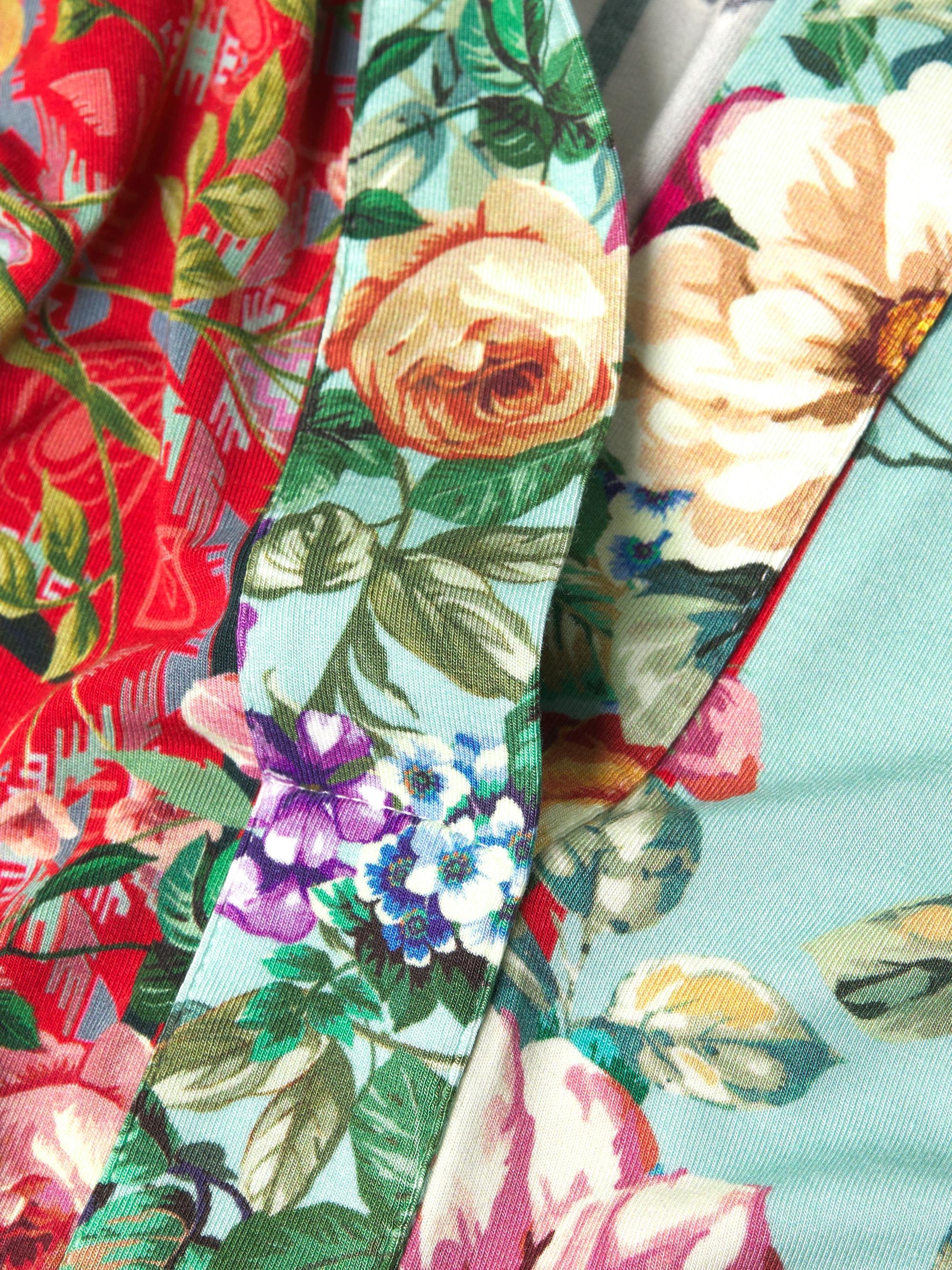 シ*ズ様 JANE SMITH FLOWER PRINT ORGANDY スカー FLOWER PRINT OPEN COLLAR SHIRT | JANE