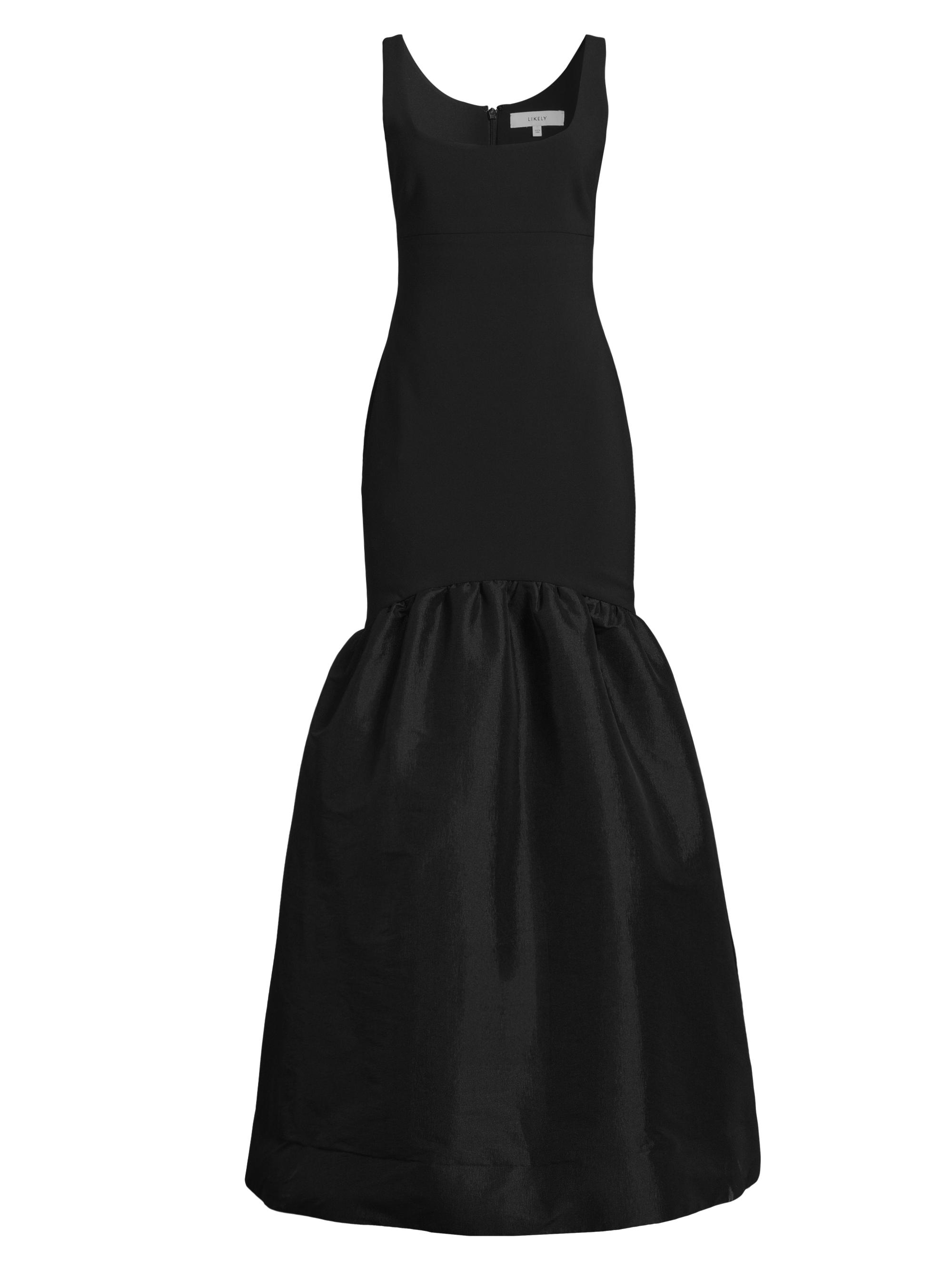 Likely Women's Bowie Jersey Drop-Waist Gown - Black