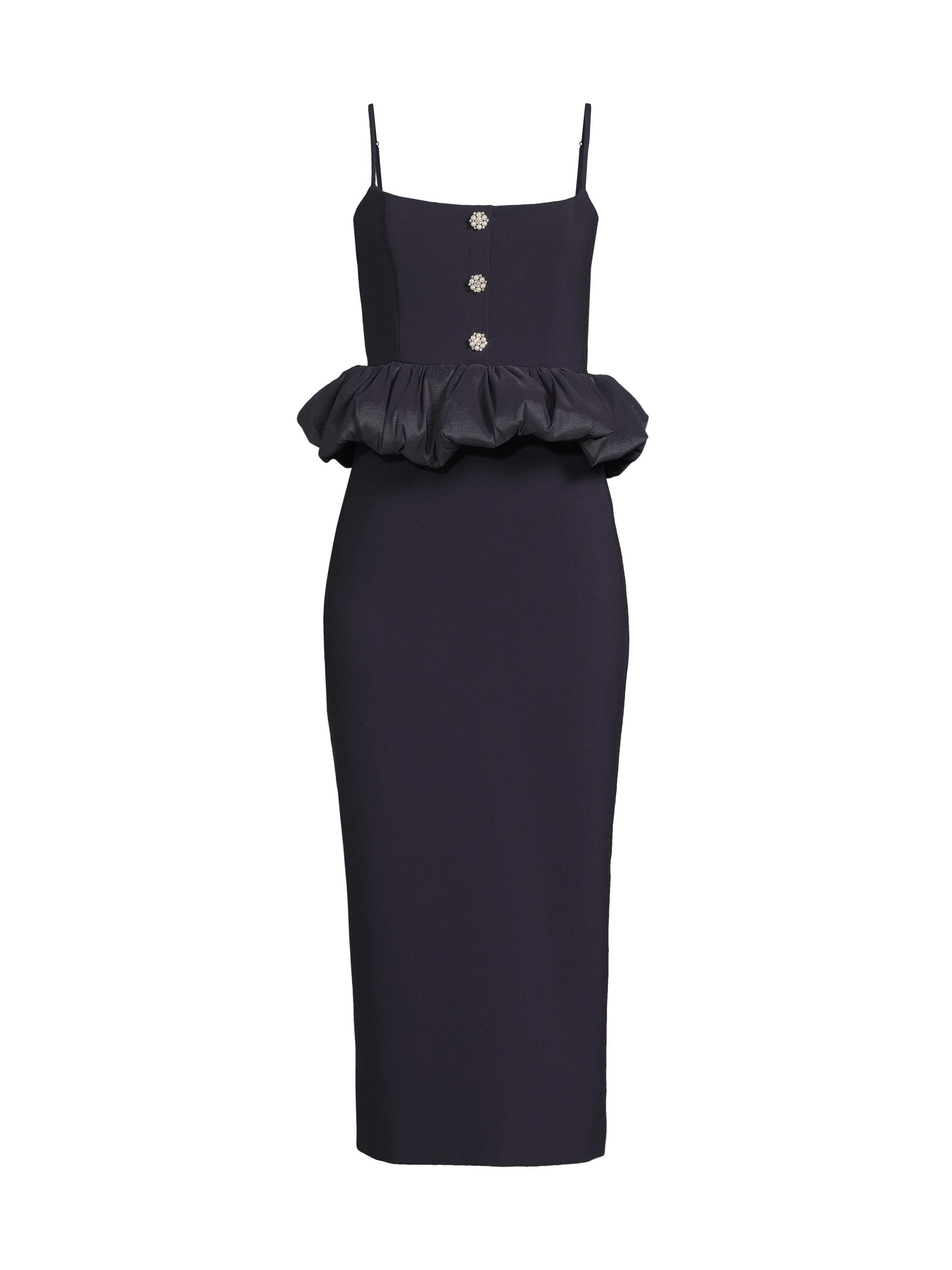 Likely Women's Taffia Peplum-Waist Midi-Dress - Navy
