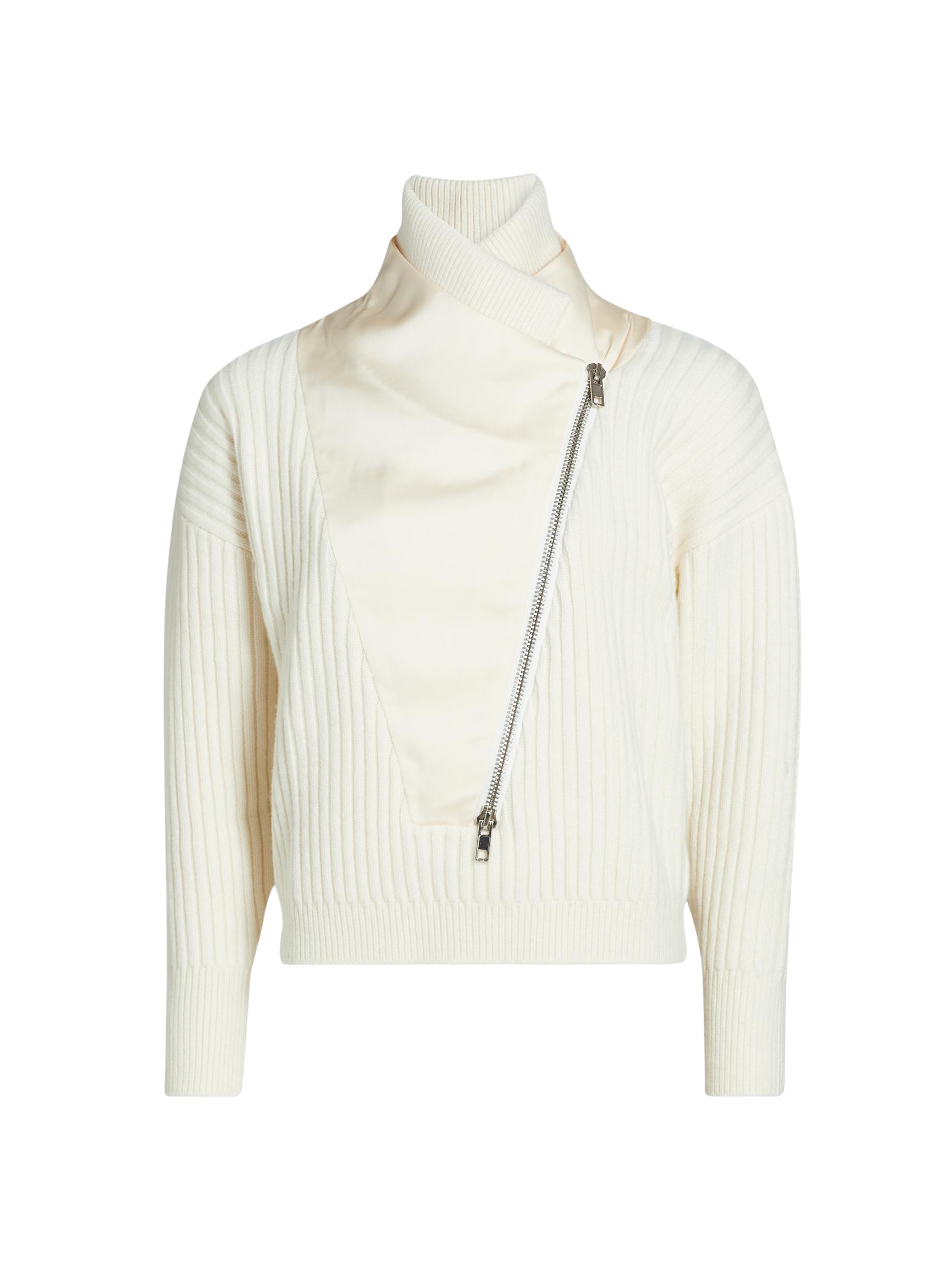 Nonchalant Label Women's Rochelle Rib-Knit Sweater - Winter White