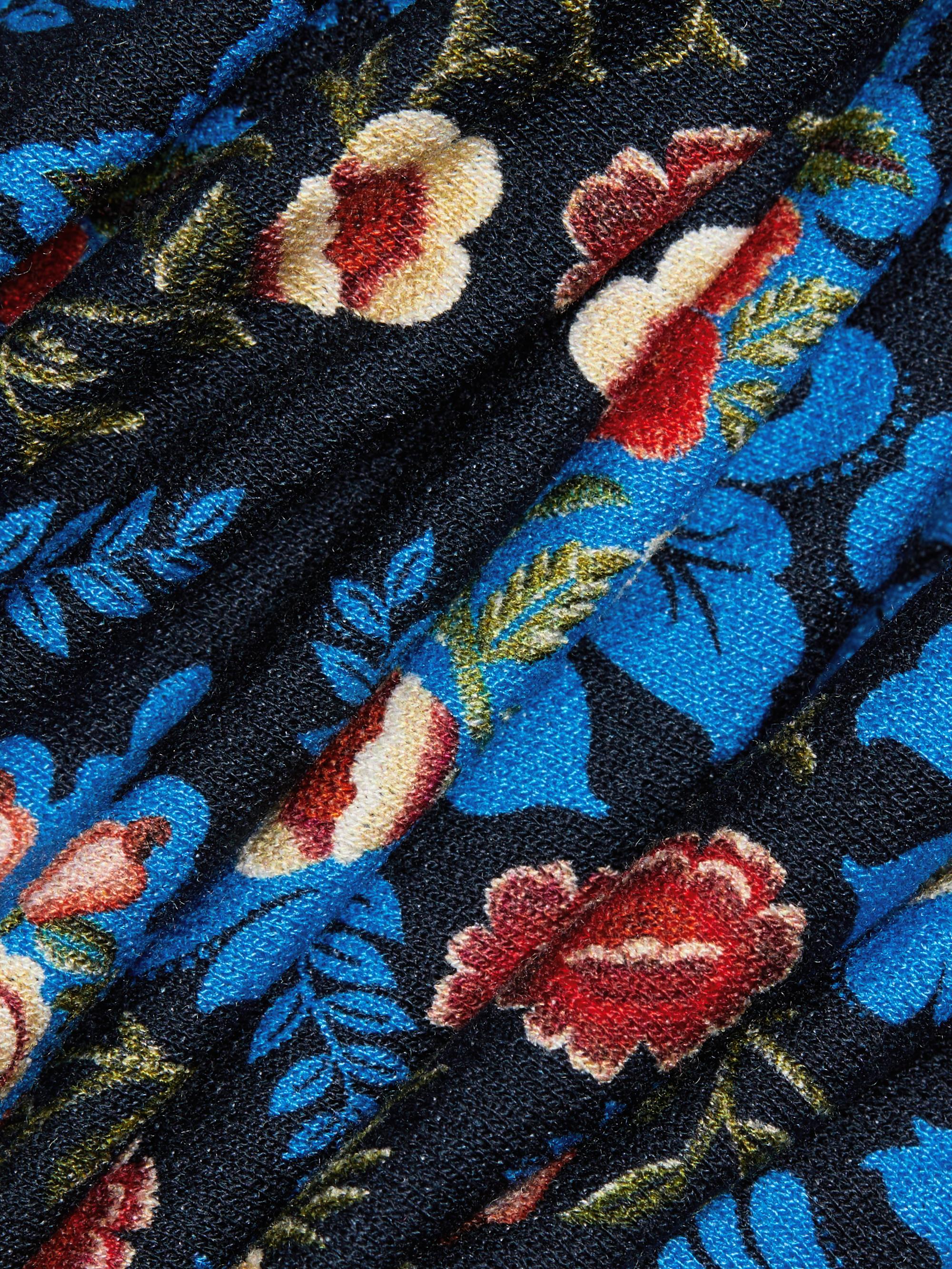 Farm Rio Arabesque Floral Jersey Midi-Dress | Saks Fifth Avenue
