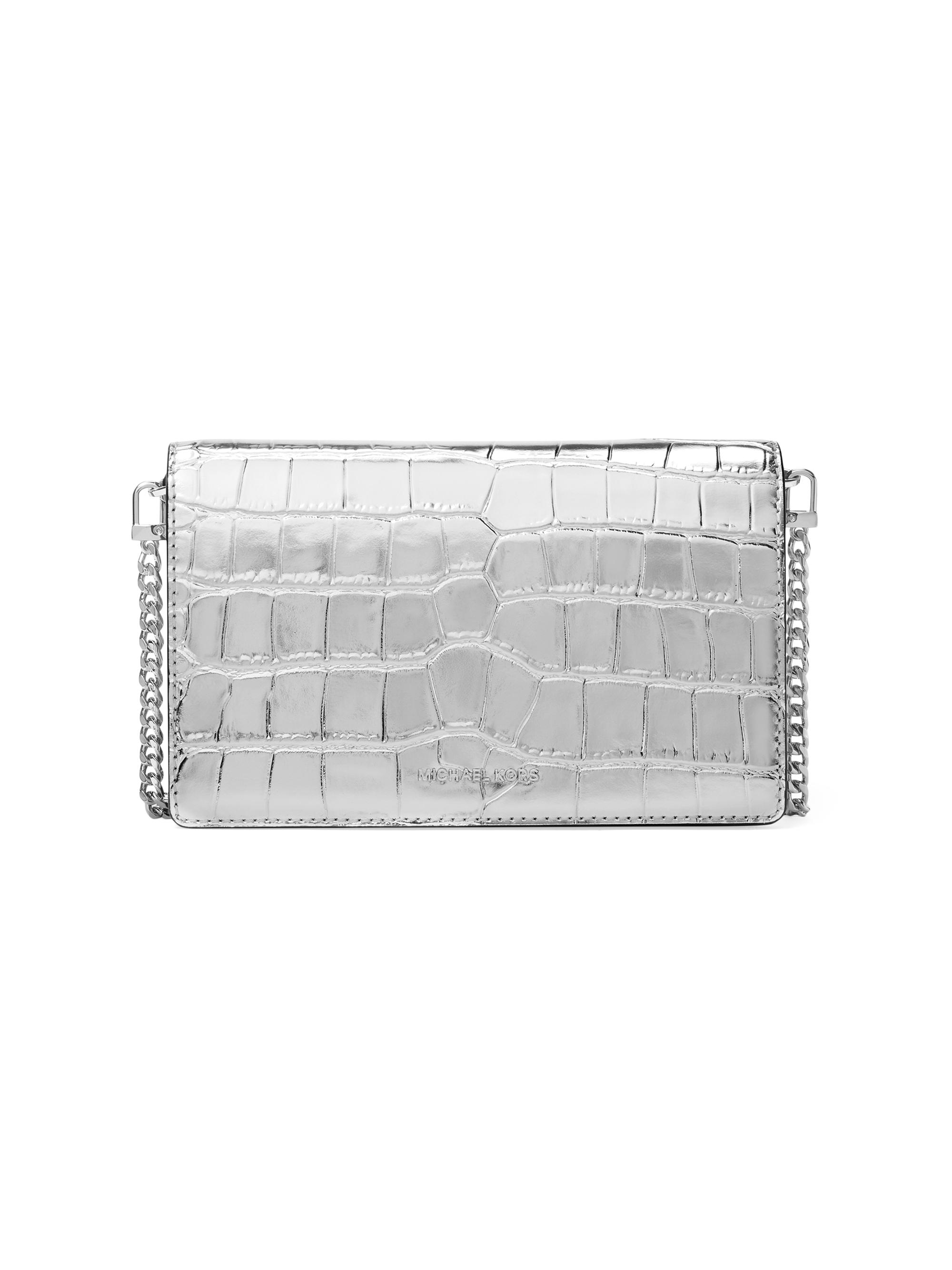 MICHAEL Michael Kors Women's  Flap Chain Crossbody Bag - Silver